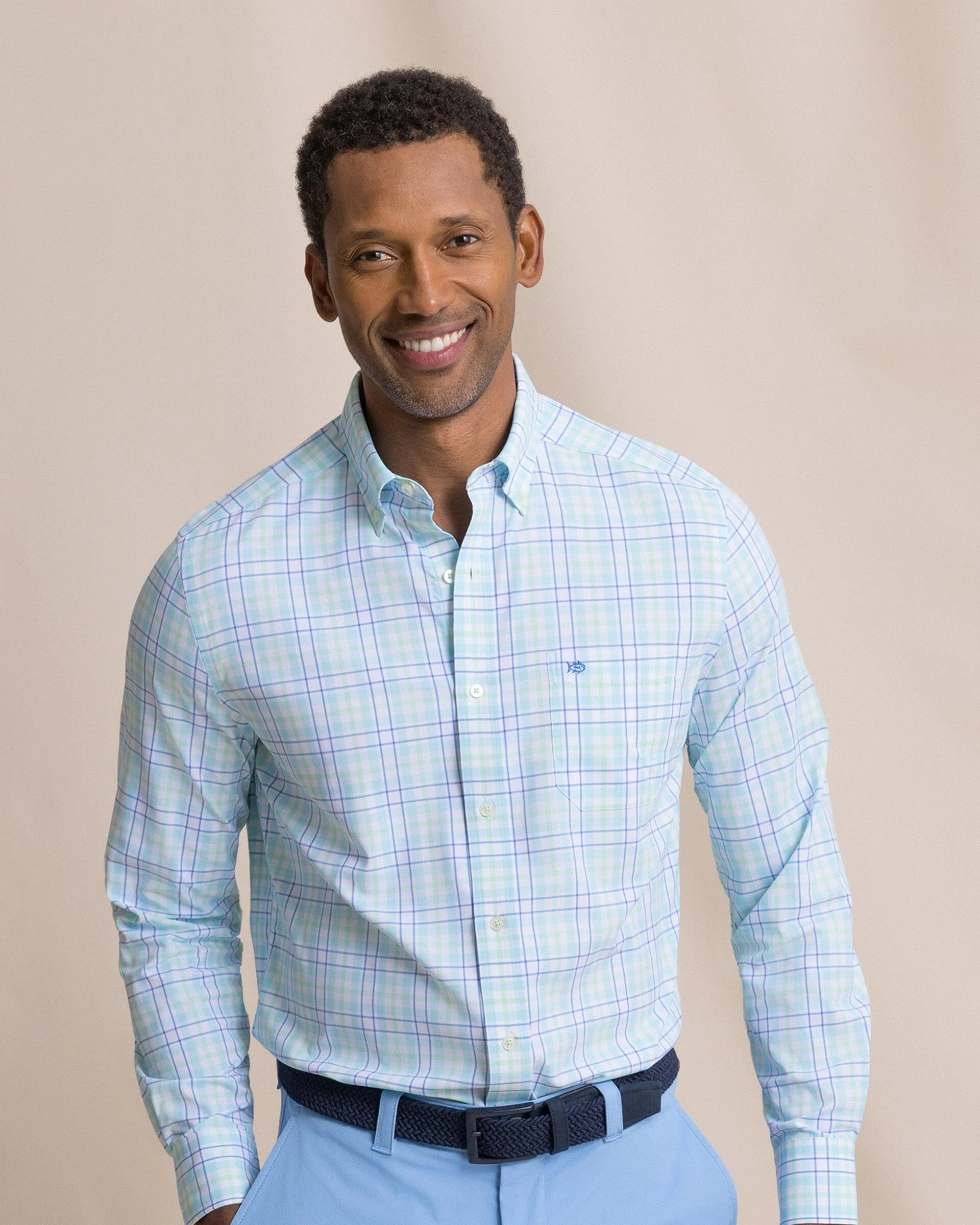 Master Plaid Coastal Breeze® Sport Shirt - Image 5