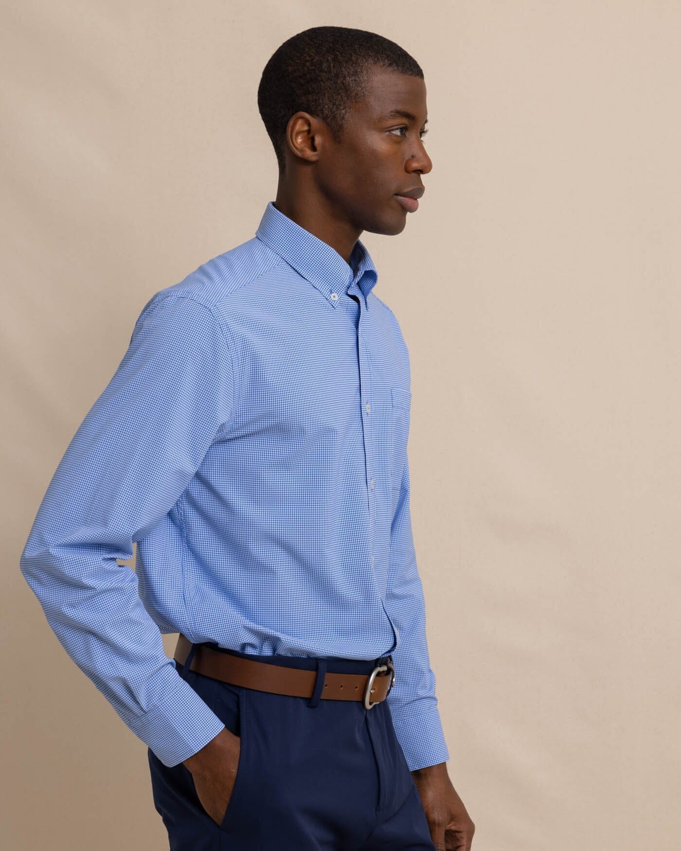 Micro Gingham brrr°® Intercoastal Sport Shirt - Image 13