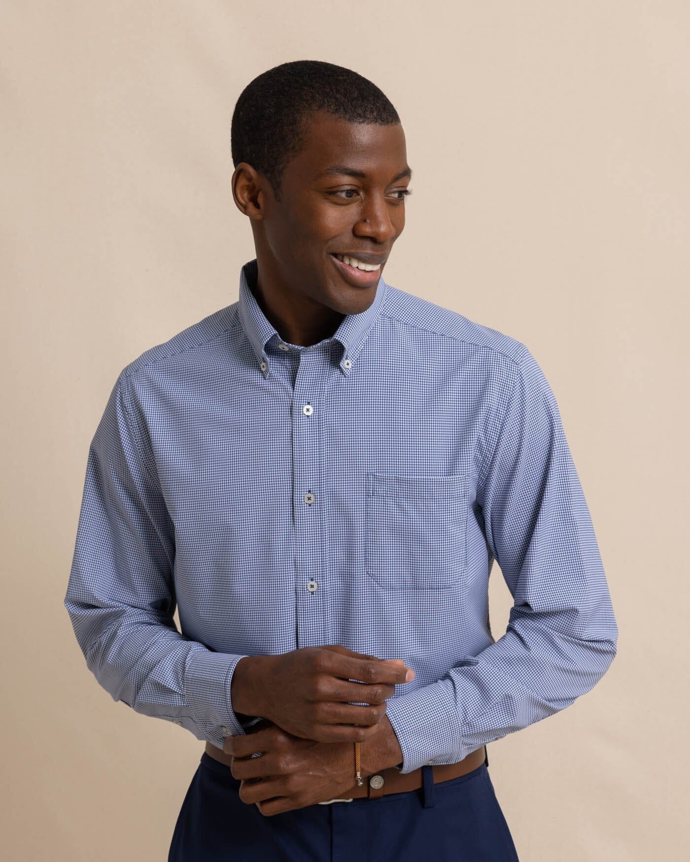 Micro Gingham brrr°® Intercoastal Sport Shirt - Image 3
