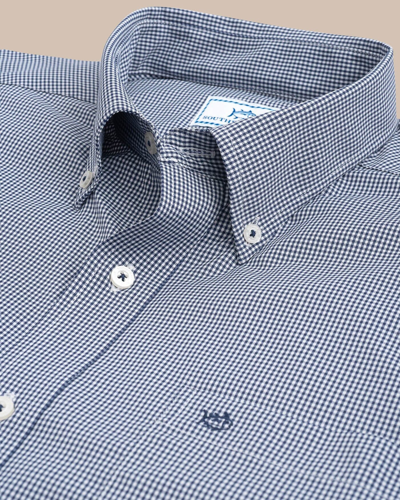Micro Gingham Intercoastal Performance Sport Shirt - Image 6