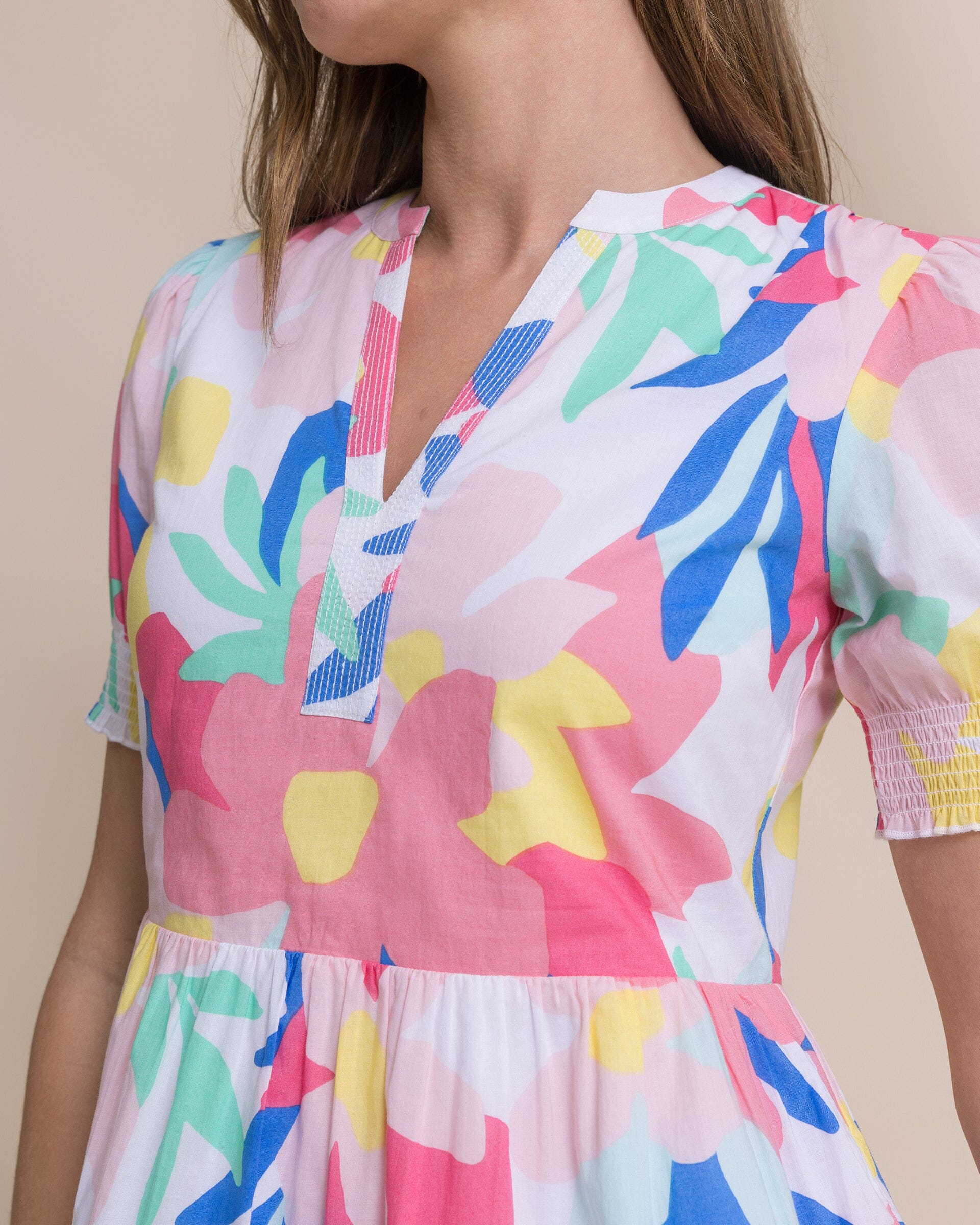 Mina Floral Print Dress - Image 4