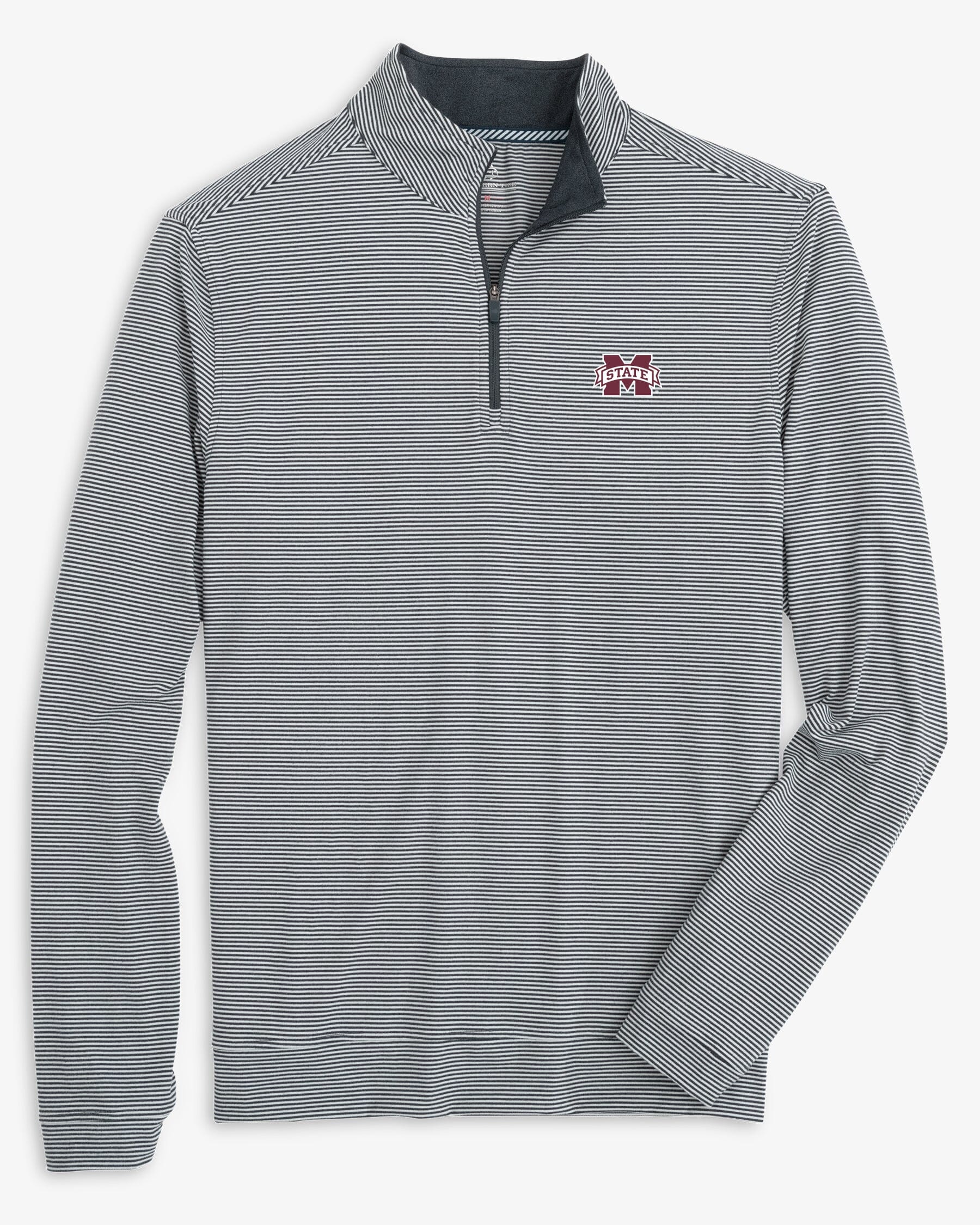 Mississippi State Bulldogs Cruiser Micro-Stripe Heather Quarter Zip - Image 5