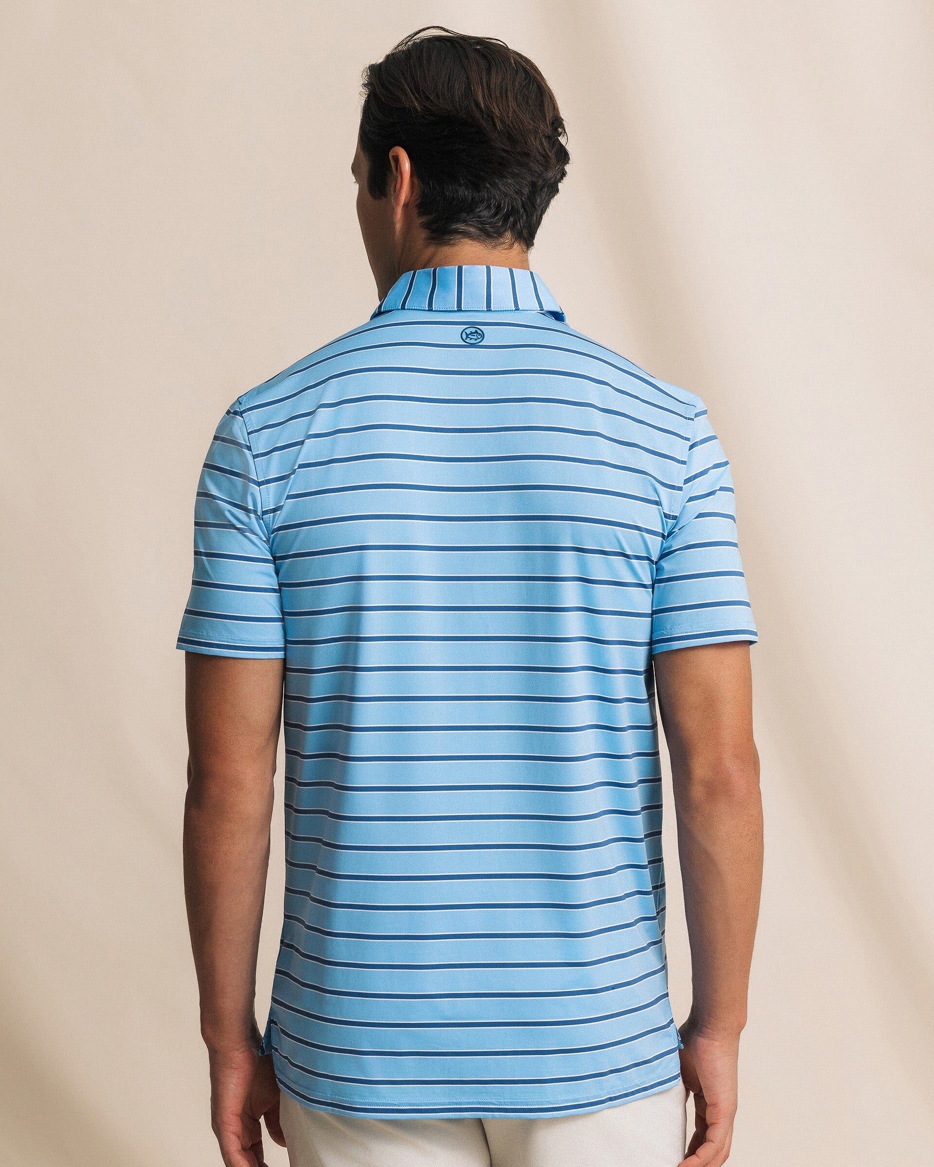 Moonlight Bay Stripe Coastal Breeze® Performance Polo - Image 10