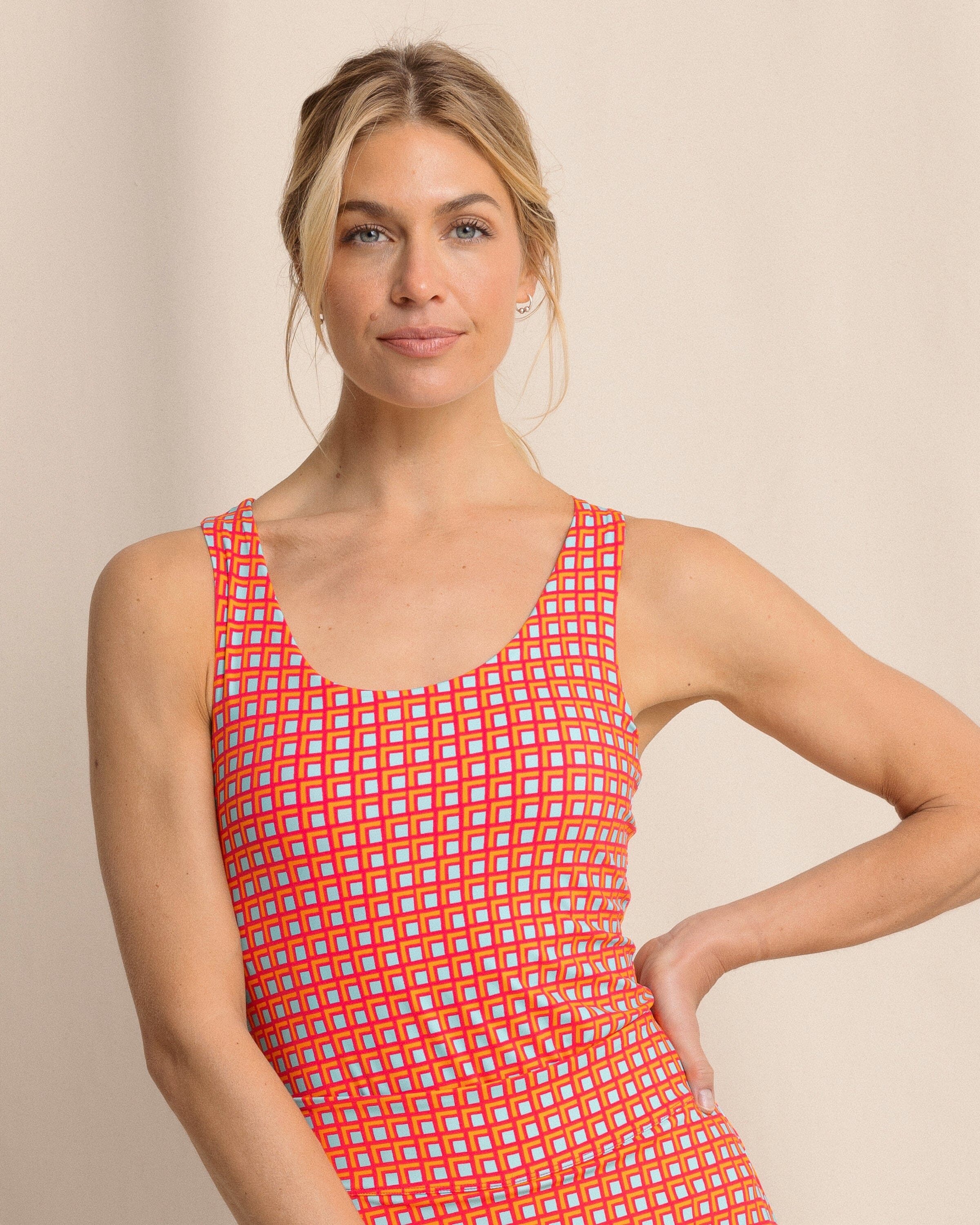 Natalie Printed Cross Back Tank - Image 3