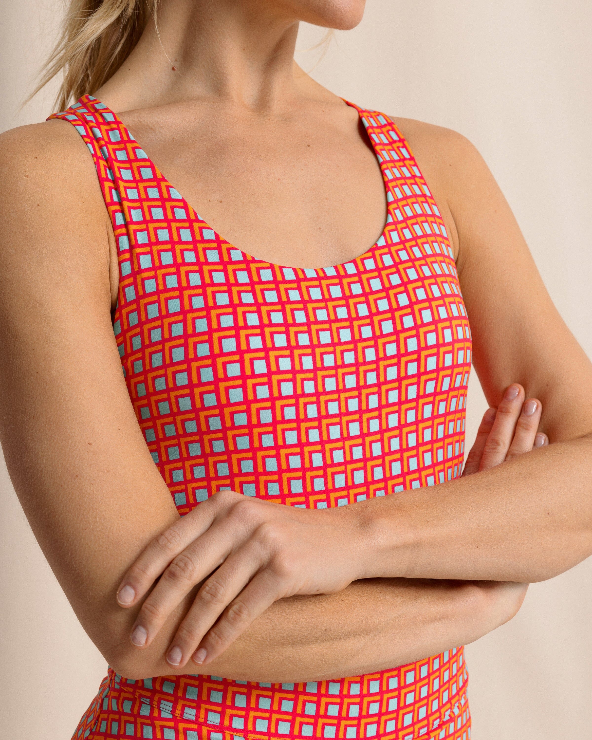 Natalie Printed Cross Back Tank - Image 4