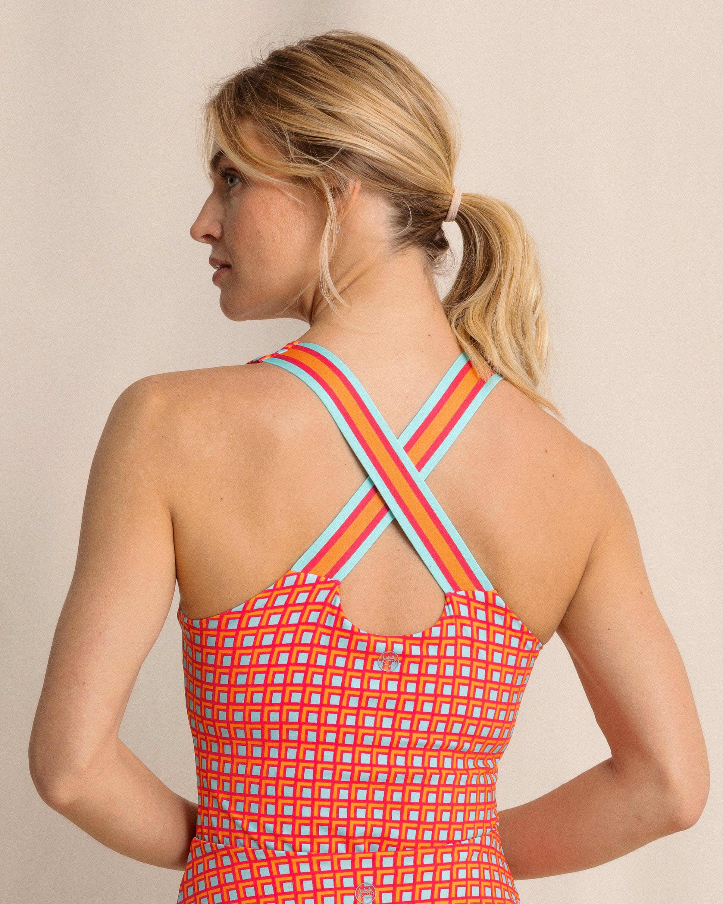 Natalie Printed Cross Back Tank - Image 9