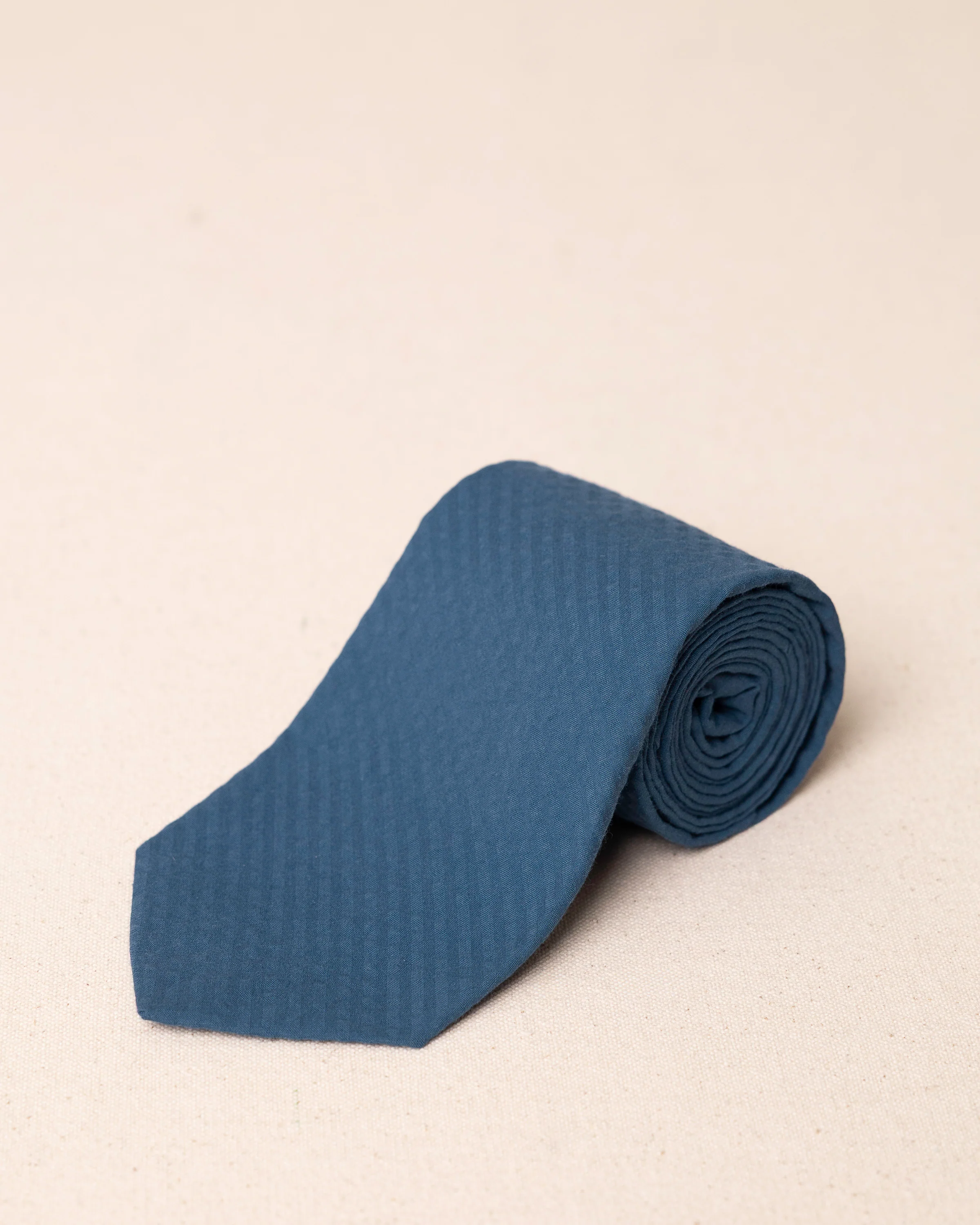 High Cotton Nautical Blue Seersucker Necktie
