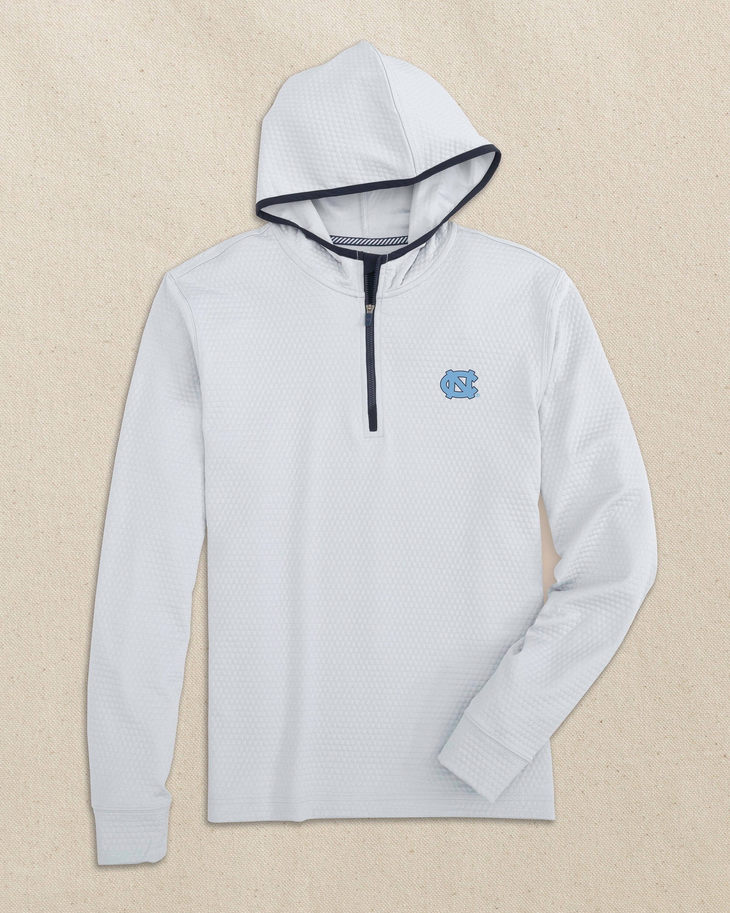 UNC Tar Heels Scuttle Heather Quarter Zip Hoodie