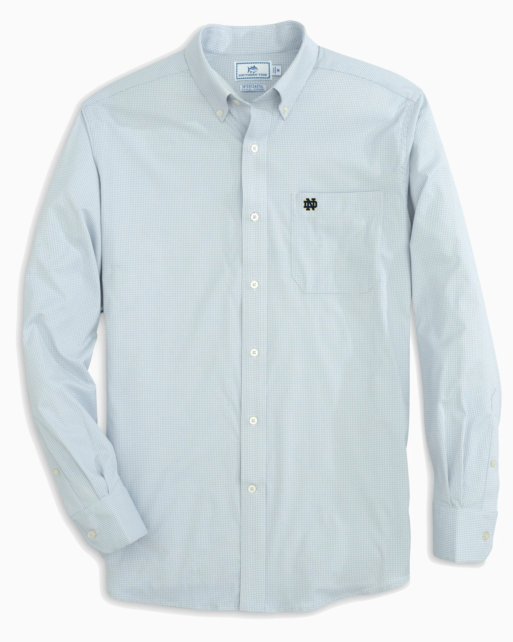Notre Dame Fighting Irish Gingham Button Down Shirt - Image 5