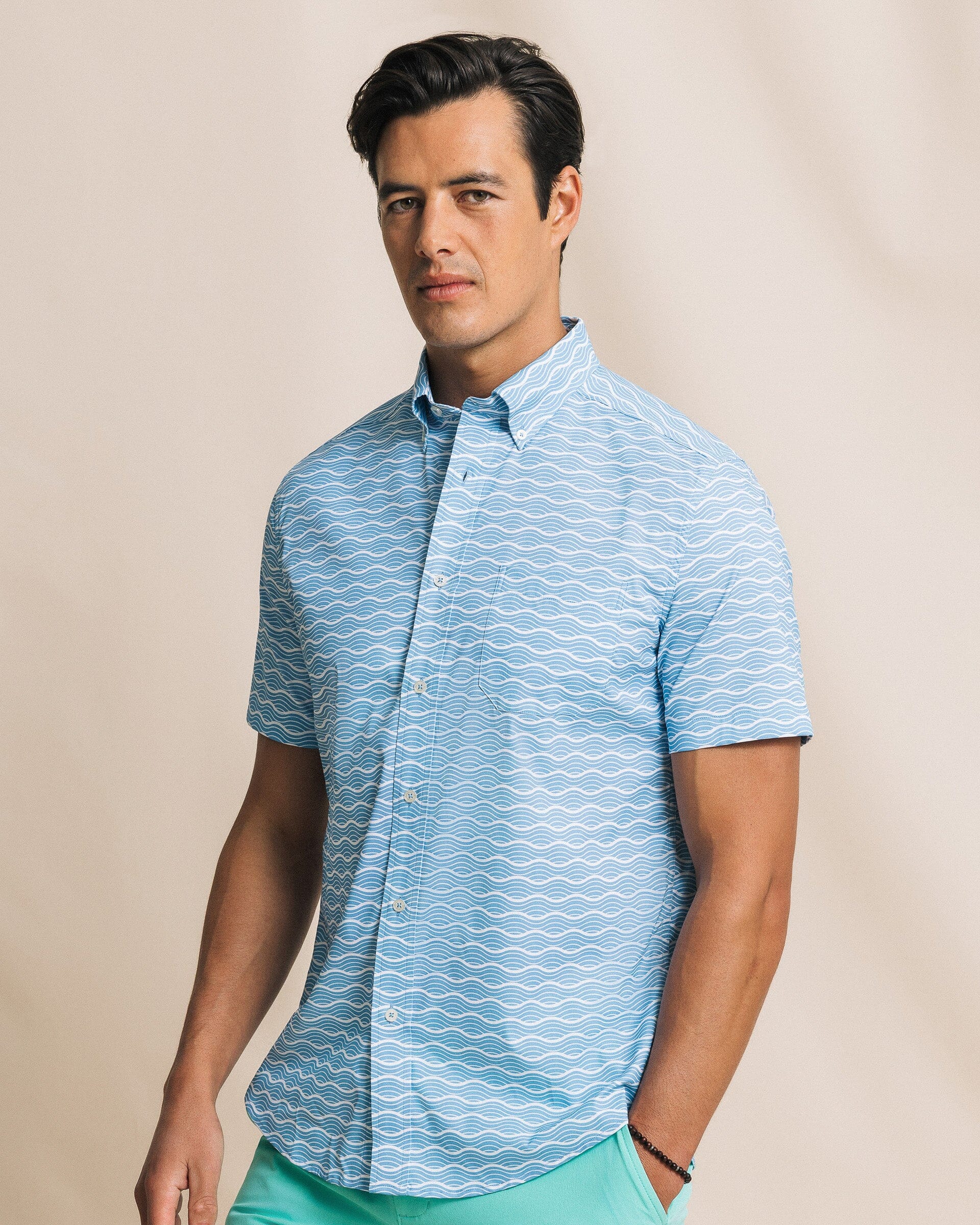 Ocean Echo Coastal Breeze® Short Sleeve Sport Shirt - Image 3