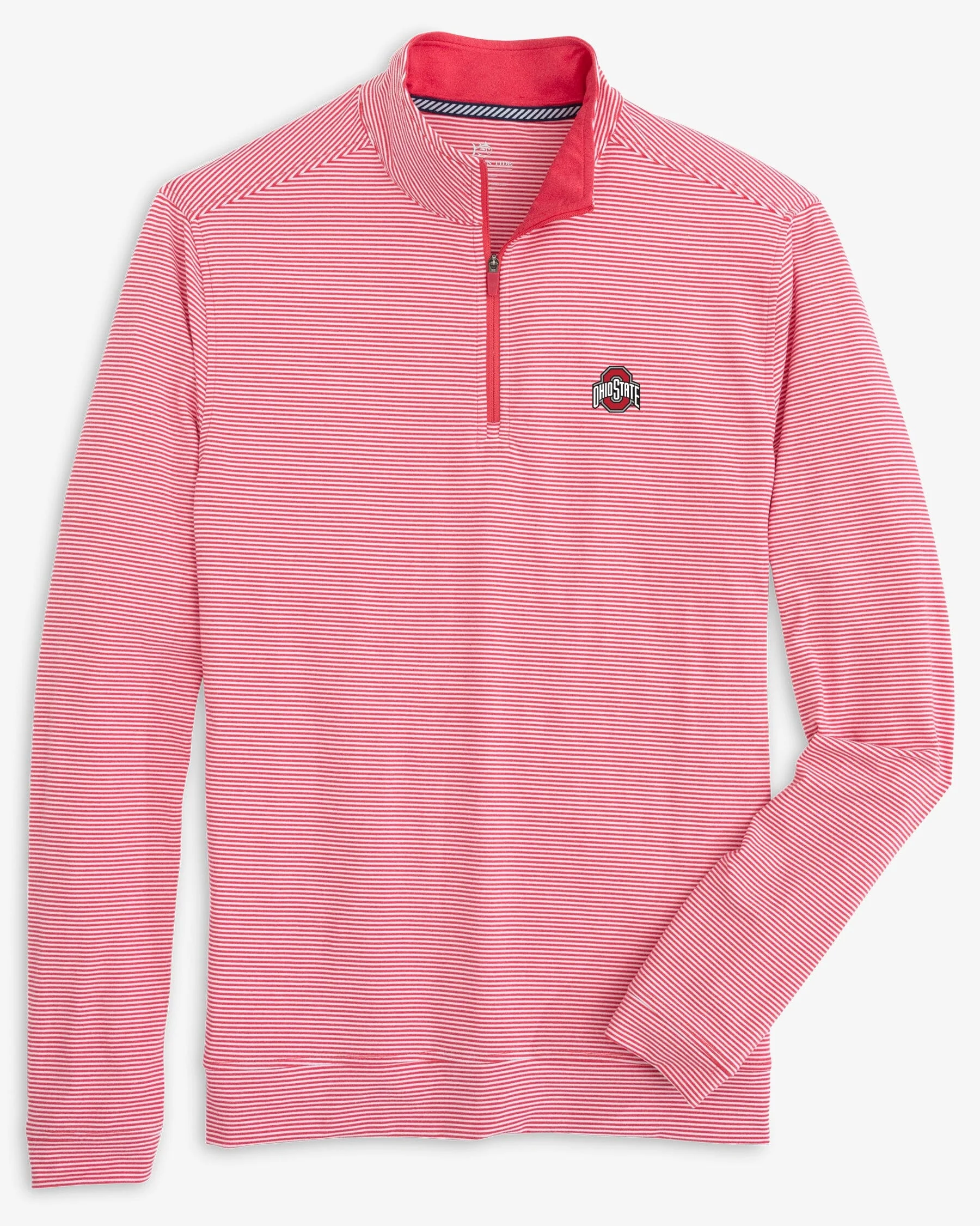 Ohio State Buckeyes Cruiser Micro-Stripe Heather Quarter Zip - Image 5