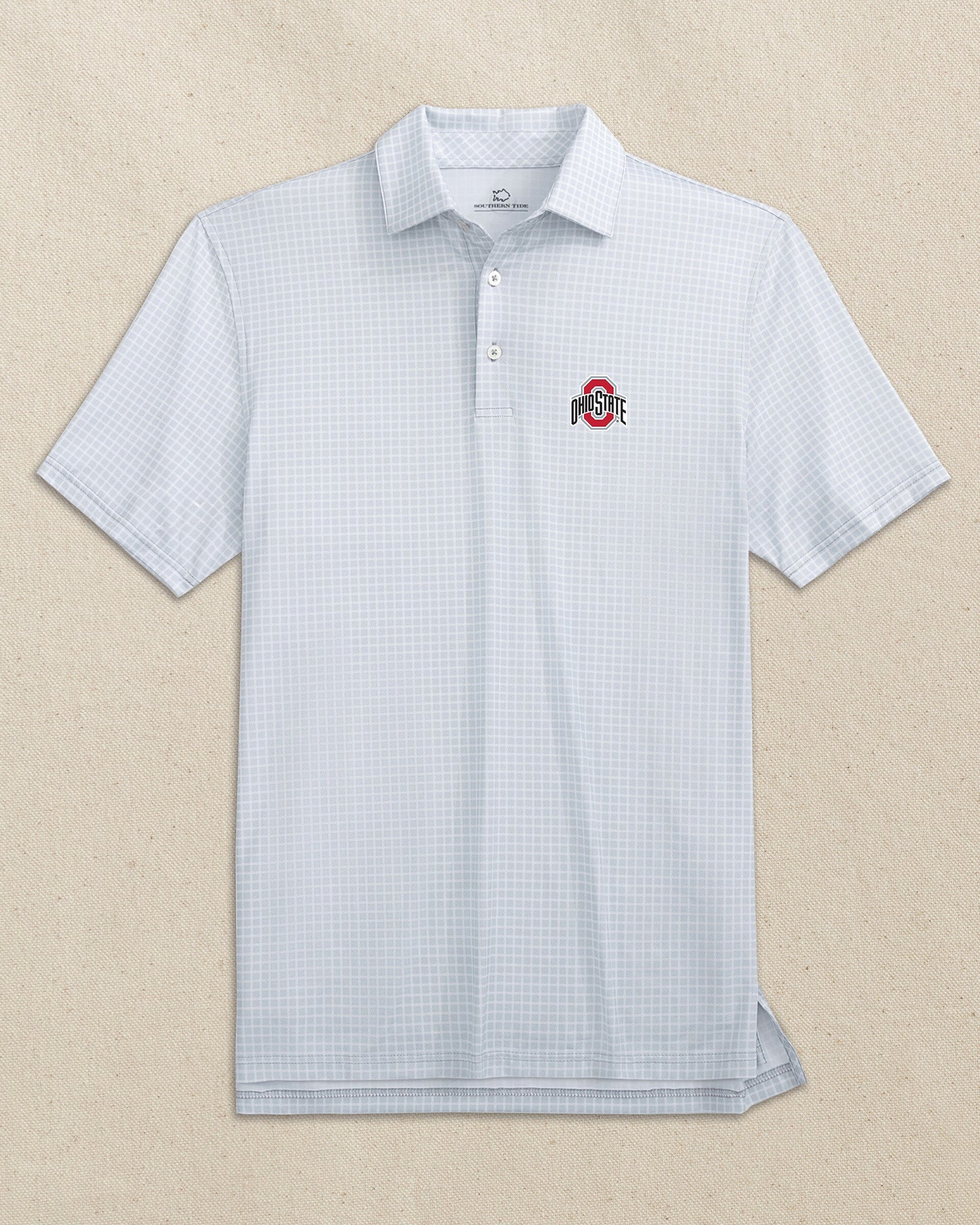 Ohio State Buckeyes Driver Dunes Edge Plaid Polo - Image 3