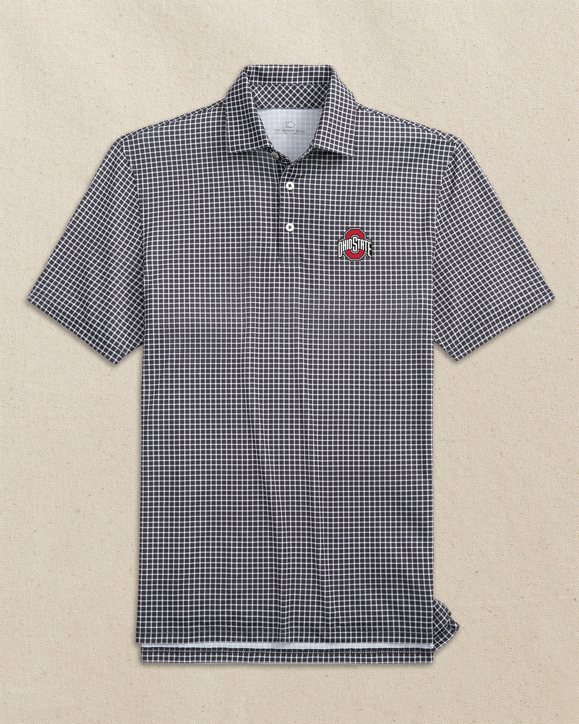 Ohio State Buckeyes Driver Dunes Edge Plaid Polo - Image 6