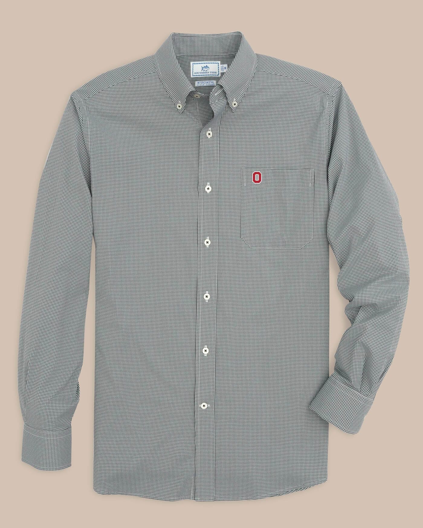 Ohio State Buckeyes Gingham Button Down Shirt - Image 3