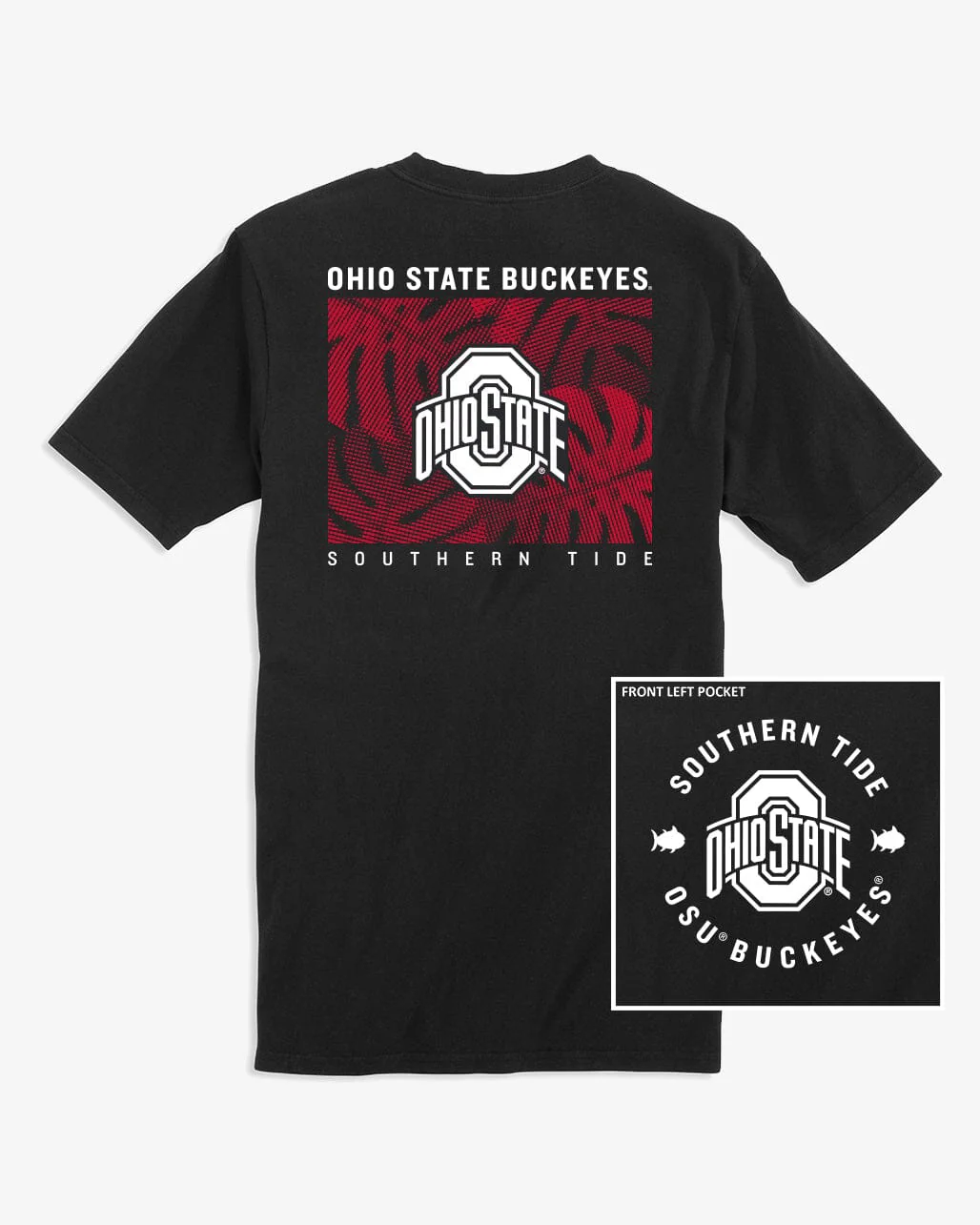 Ohio State Buckeyes Halftone Monstera T-Shirt - Image 5
