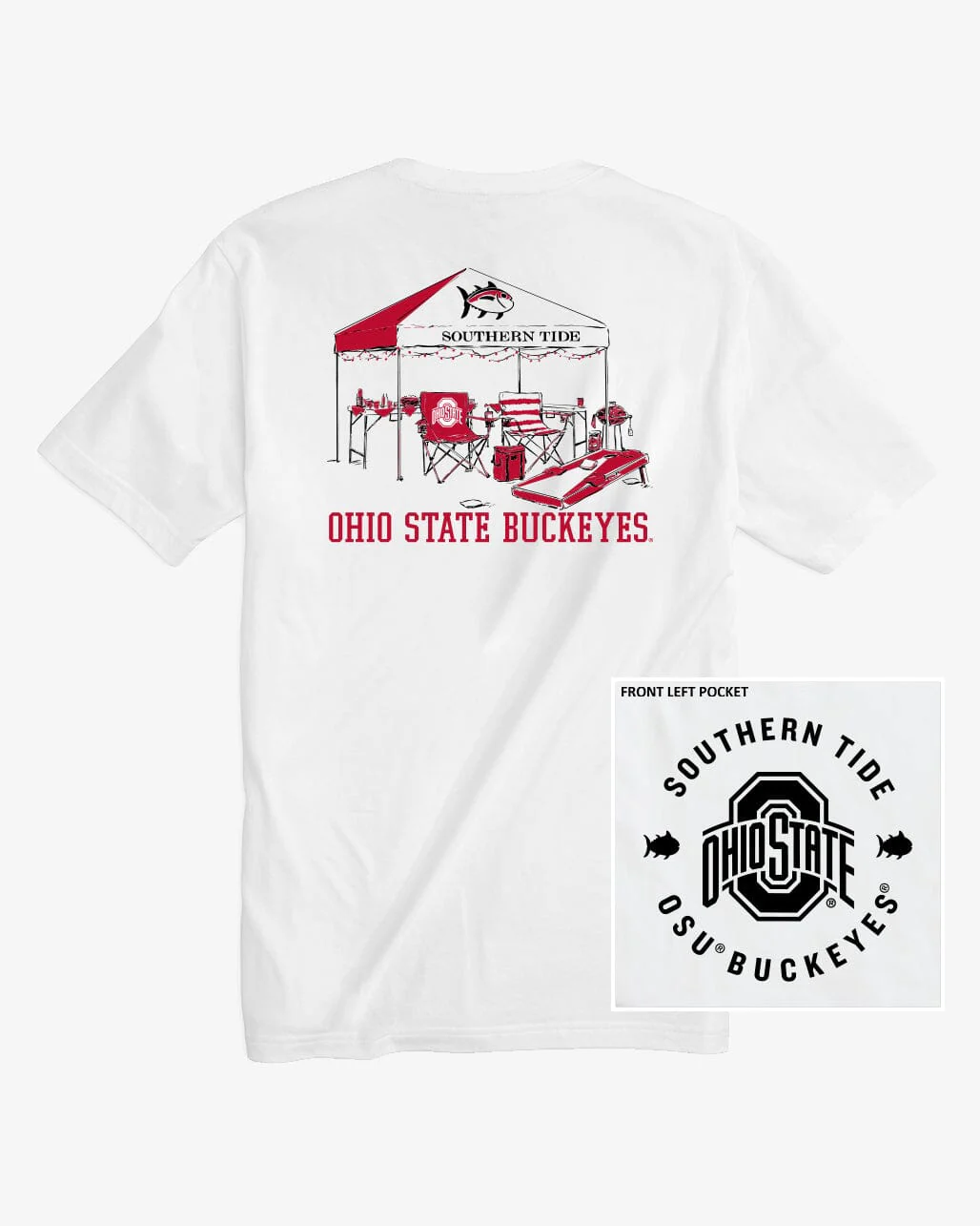 Ohio State Buckeyes Tailgate Time T-Shirt - Image 3