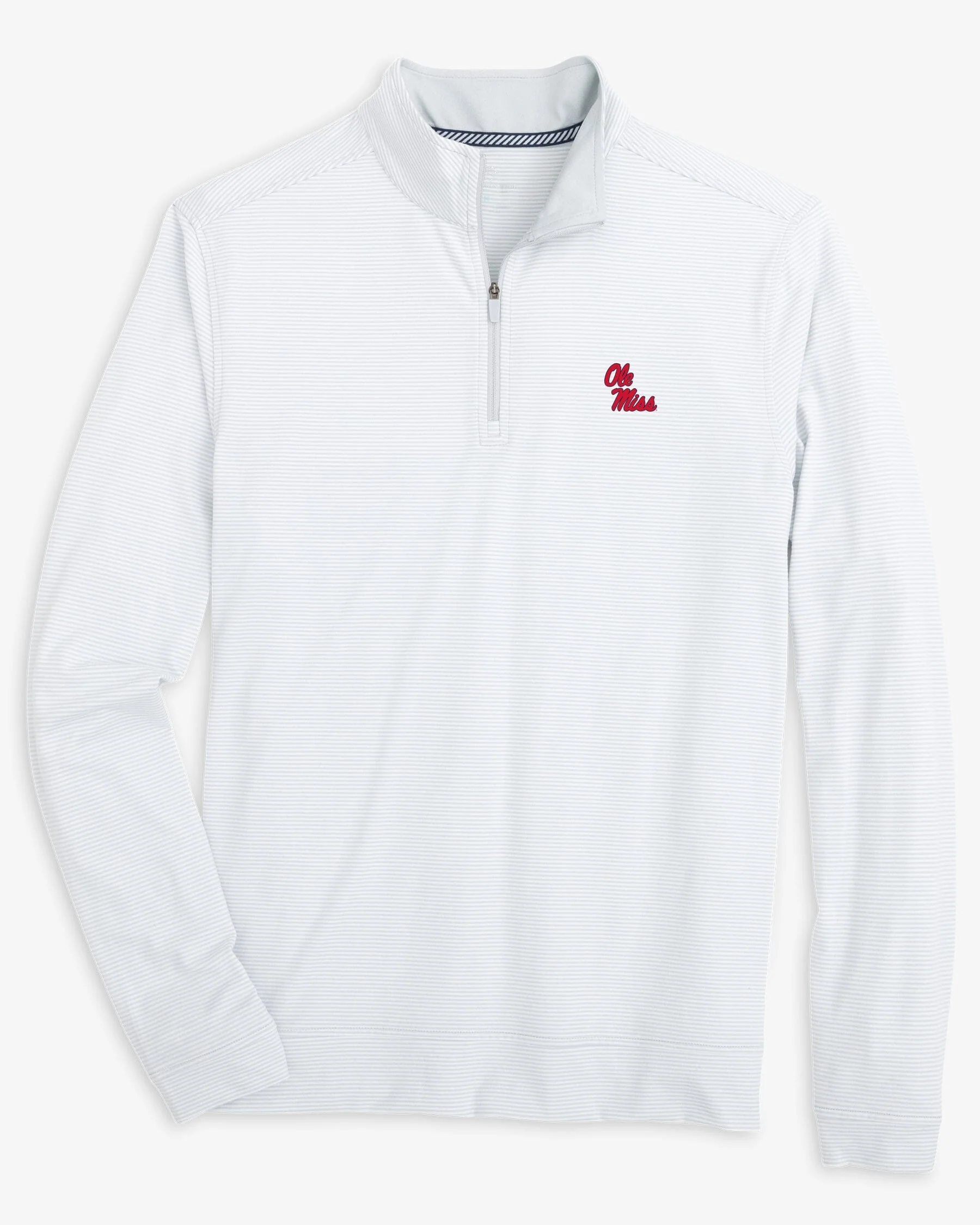 Ole Miss Rebels Cruiser Micro-Stripe Heather Quarter Zip - Image 5
