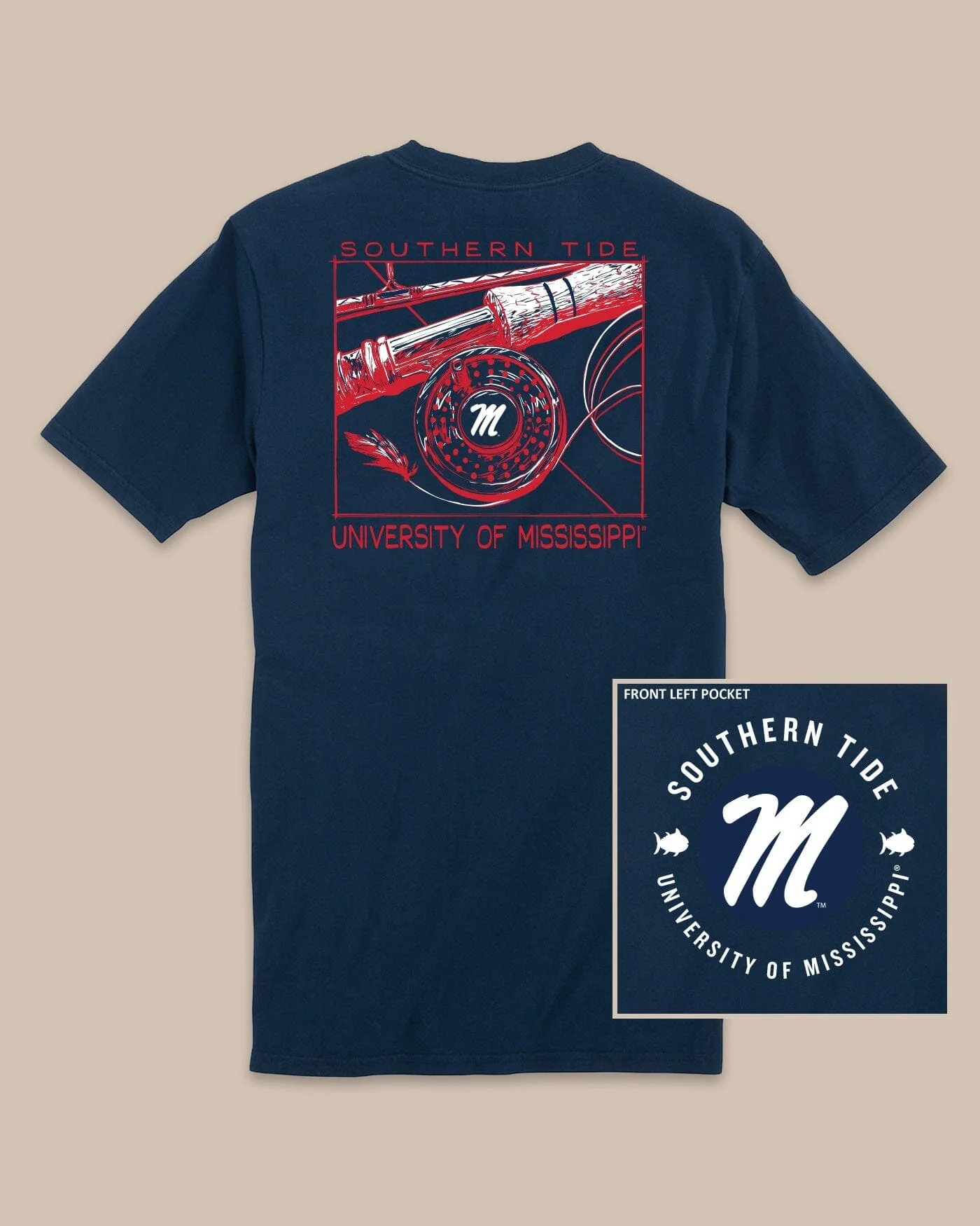 Ole Miss Rebels Gameday Fly Reel T-Shirt - Image 2