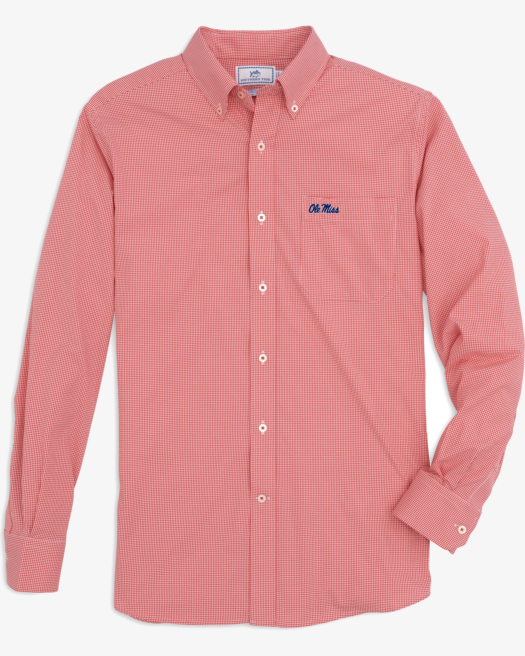 Ole Miss Rebels Gingham Button Down Shirt - Image 3