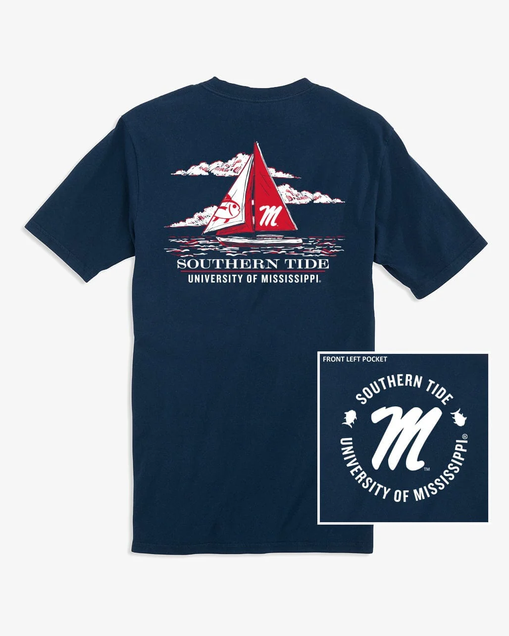 Ole Miss Rebels Skipjack Sailing T-Shirt - Image 2
