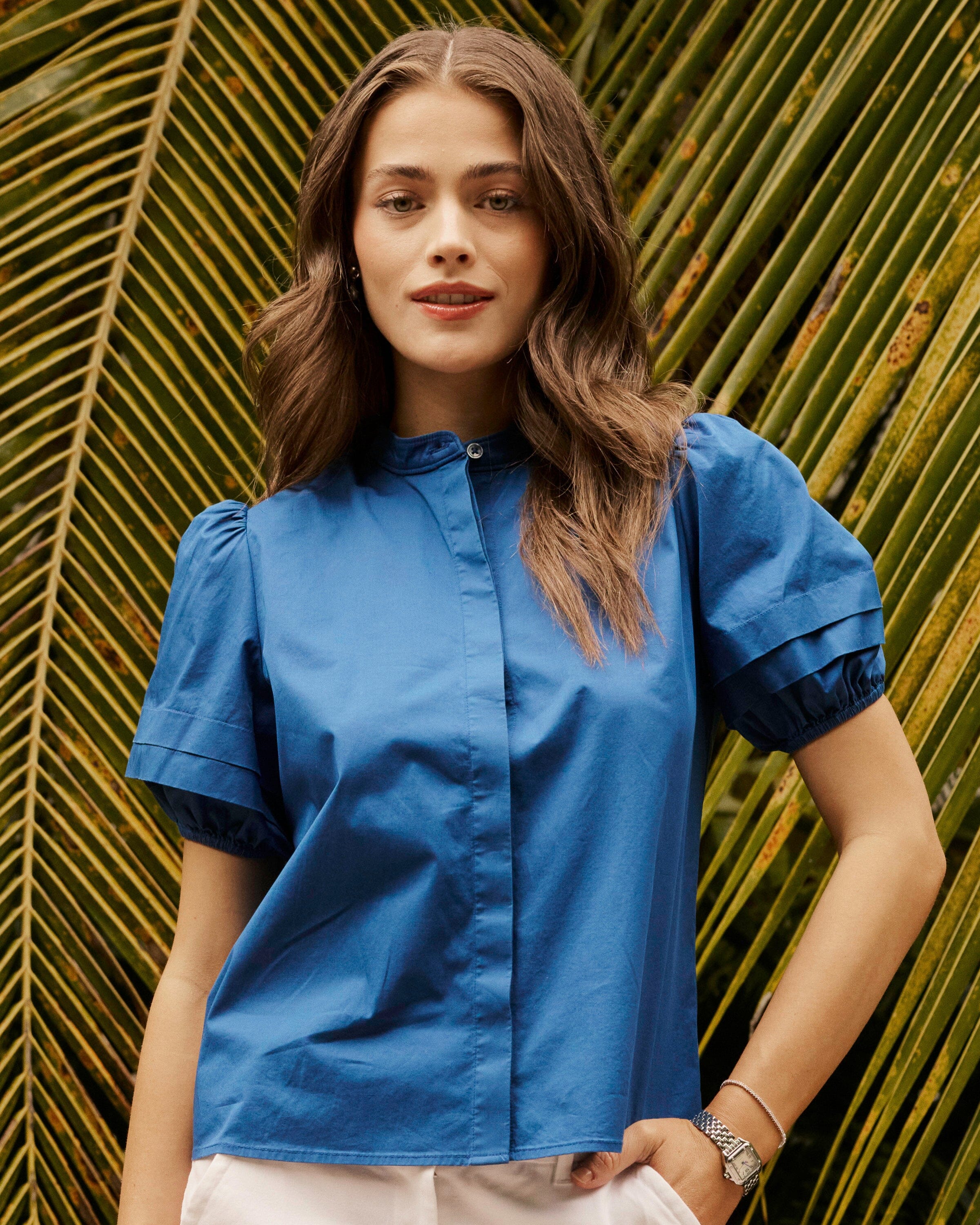 Payge Solid Poplin Top
