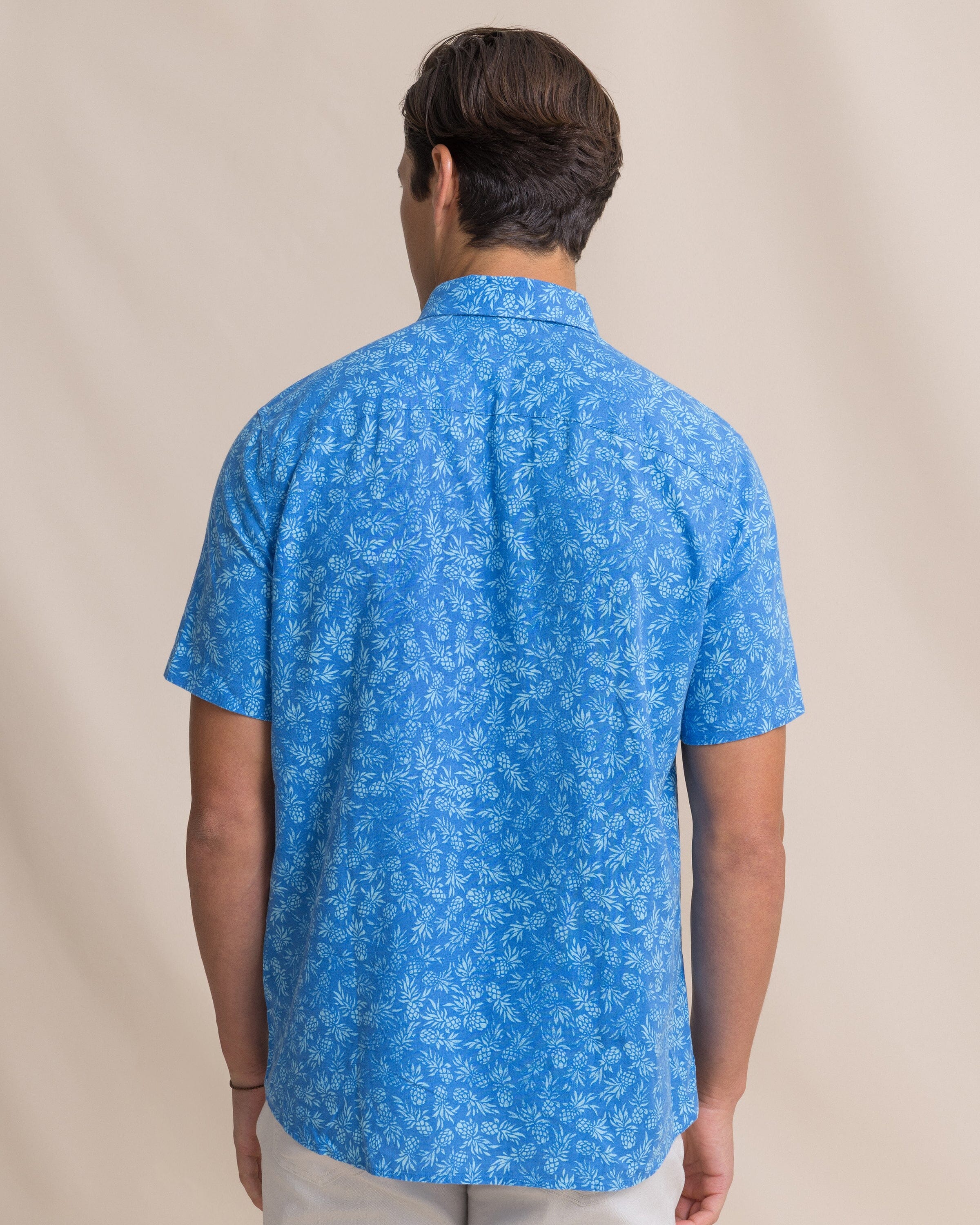 Pineapple Parade Linen Rayon Short Sleeve Sport Shirt - Image 8
