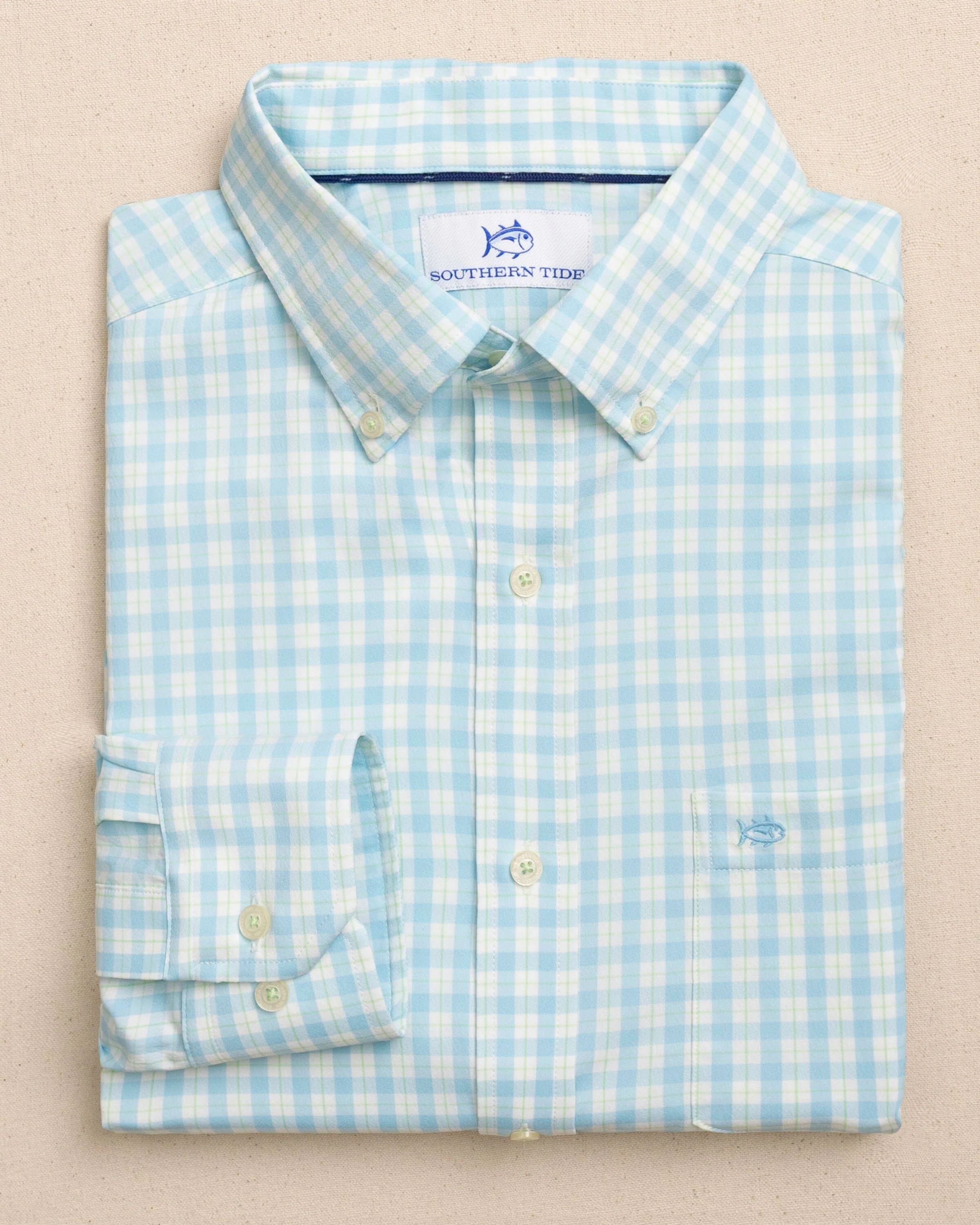 Precheck Plaid Coastal Breeze® Sport Shirt