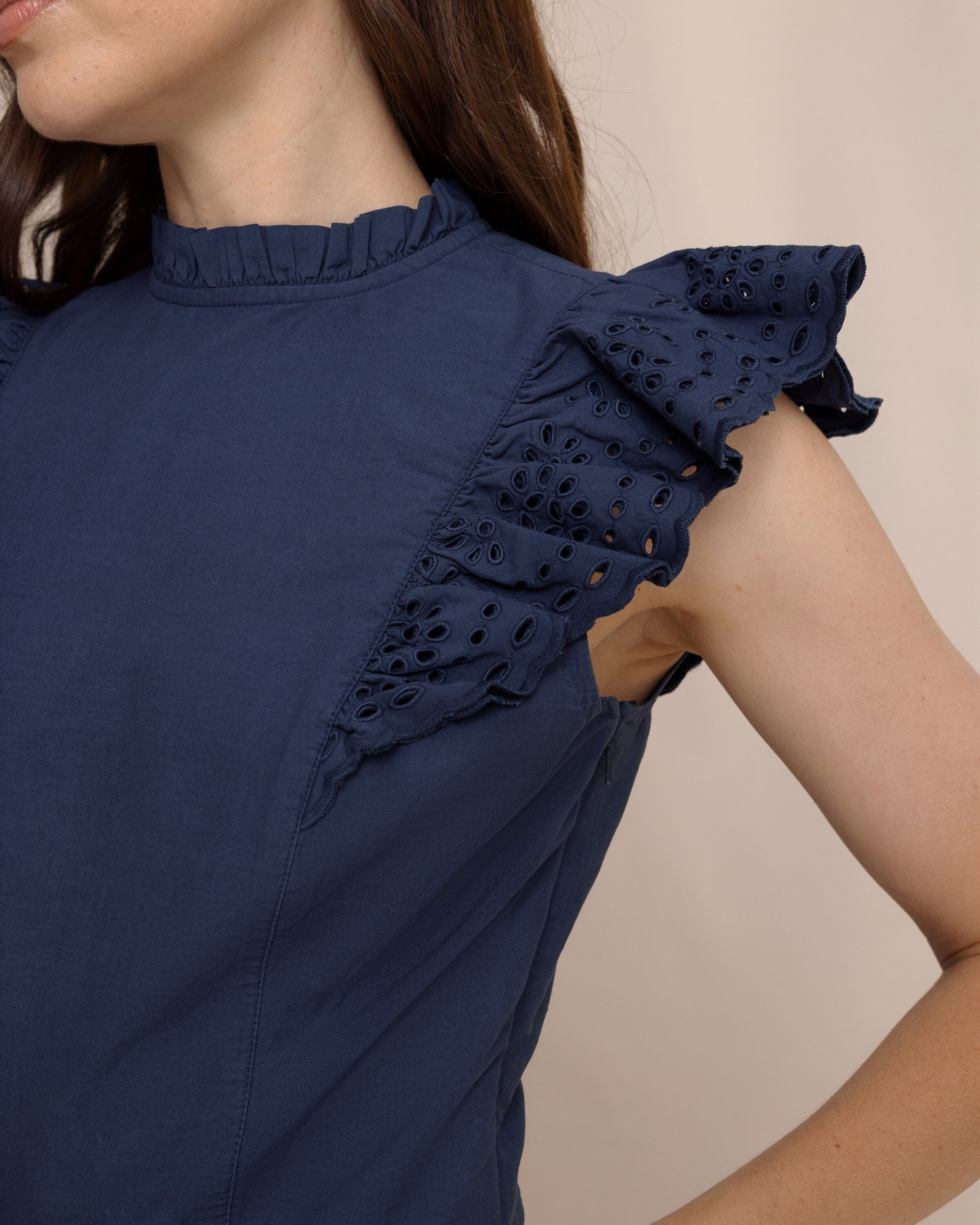 Rebekah Eyelet Midi Dress - Image 5