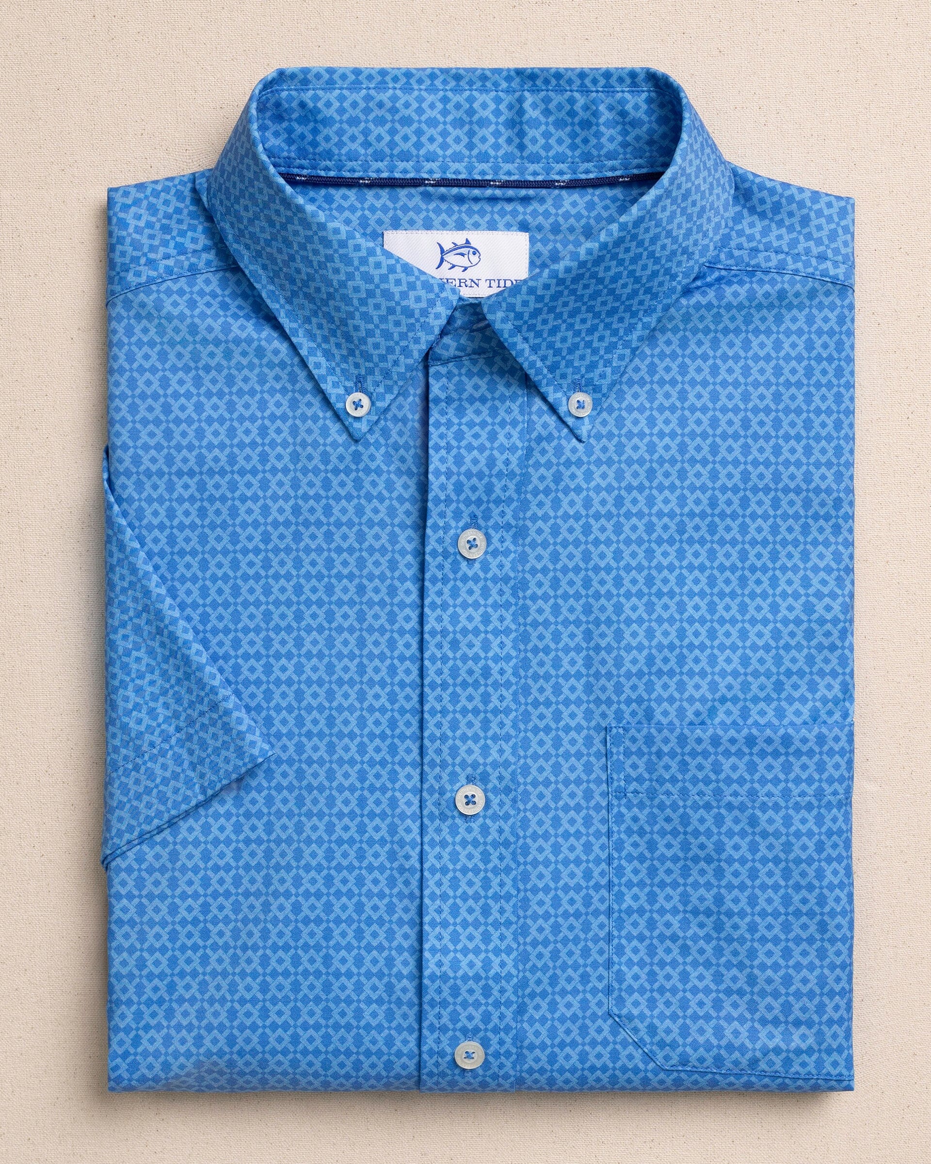 Seaside Geo Coastal Breeze® Short Sleeve Sport Shirt - Image 3