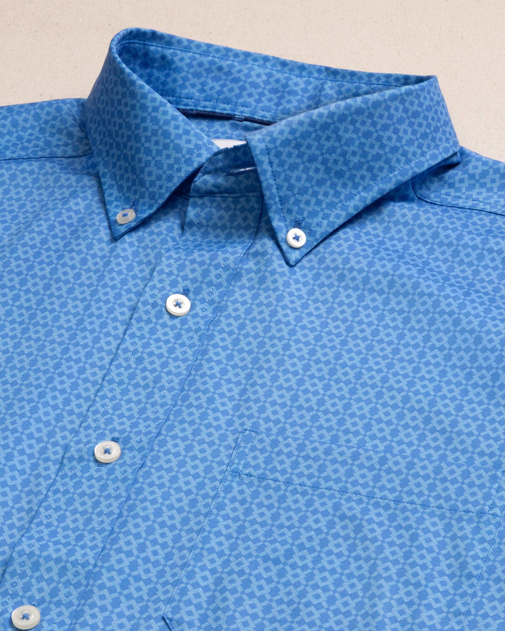 Seaside Geo Coastal Breeze® Short Sleeve Sport Shirt - Image 4