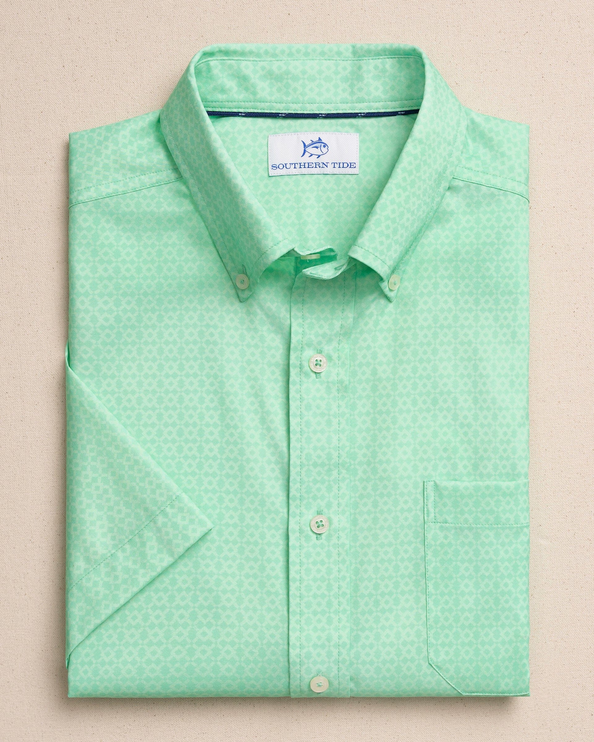 Seaside Geo Coastal Breeze® Short Sleeve Sport Shirt - Image 5