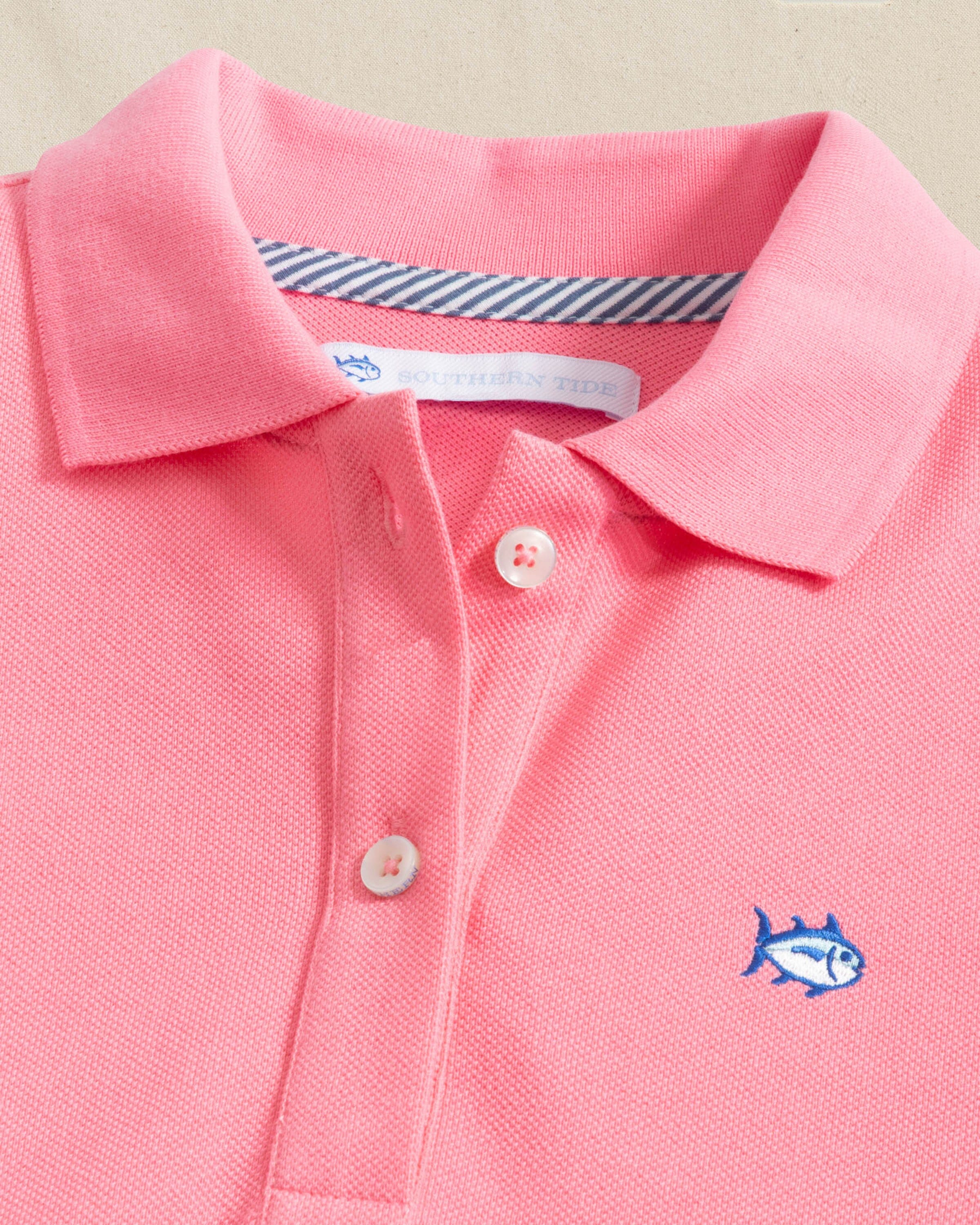 Skipjack Dropwaist Polo Dress - Sea Pink - Image 4