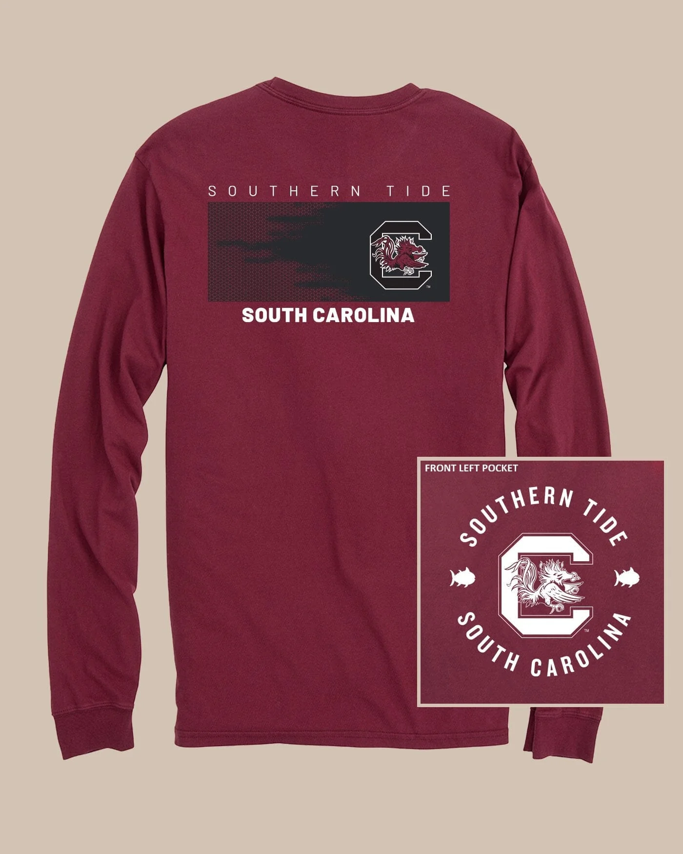 South Carolina Gamecocks Gameday Hexagon Gradient T-Shirt - Image 2