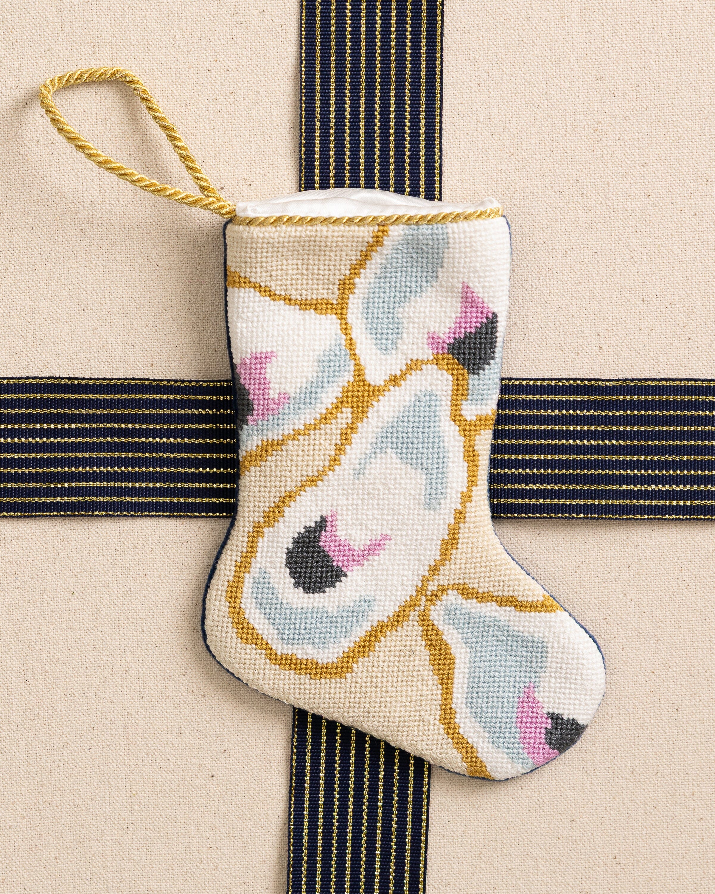 Southern Oyster Needlepoint Bauble Stocking - Image 3