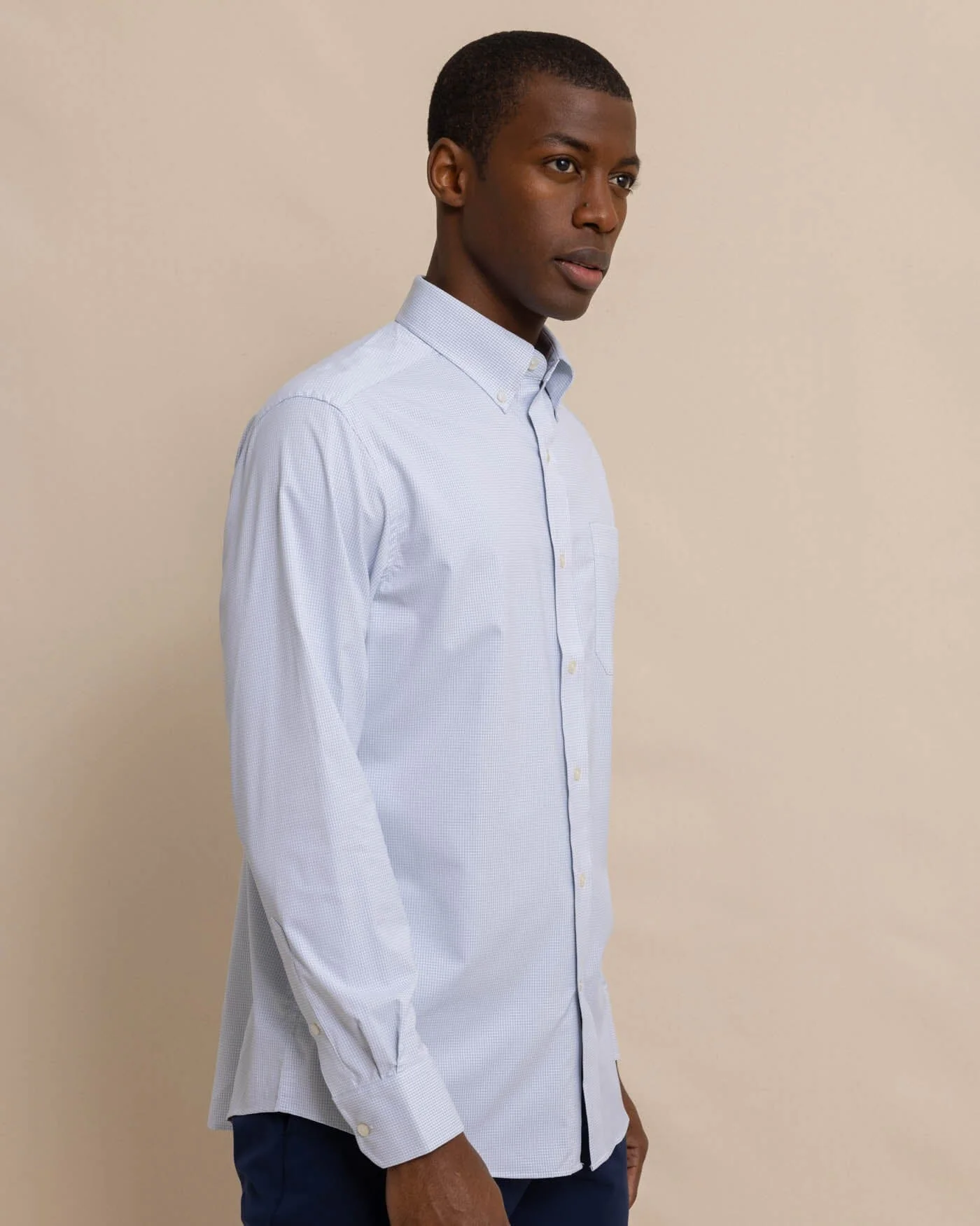 Team Colors Gingham Intercoastal Sport Shirt - Image 12