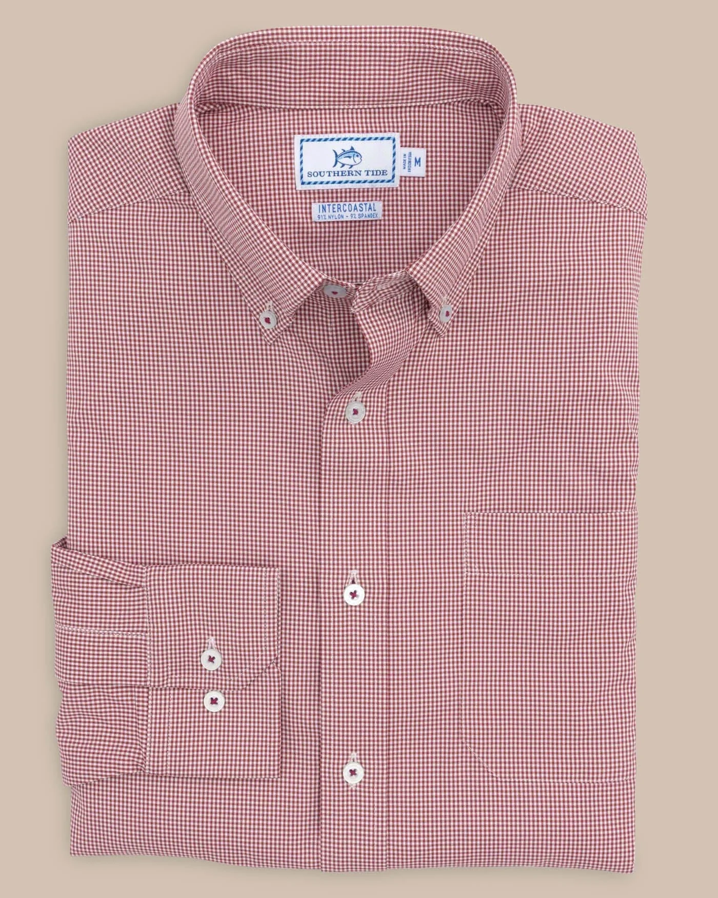 Team Colors Gingham Intercoastal Sport Shirt - Image 25