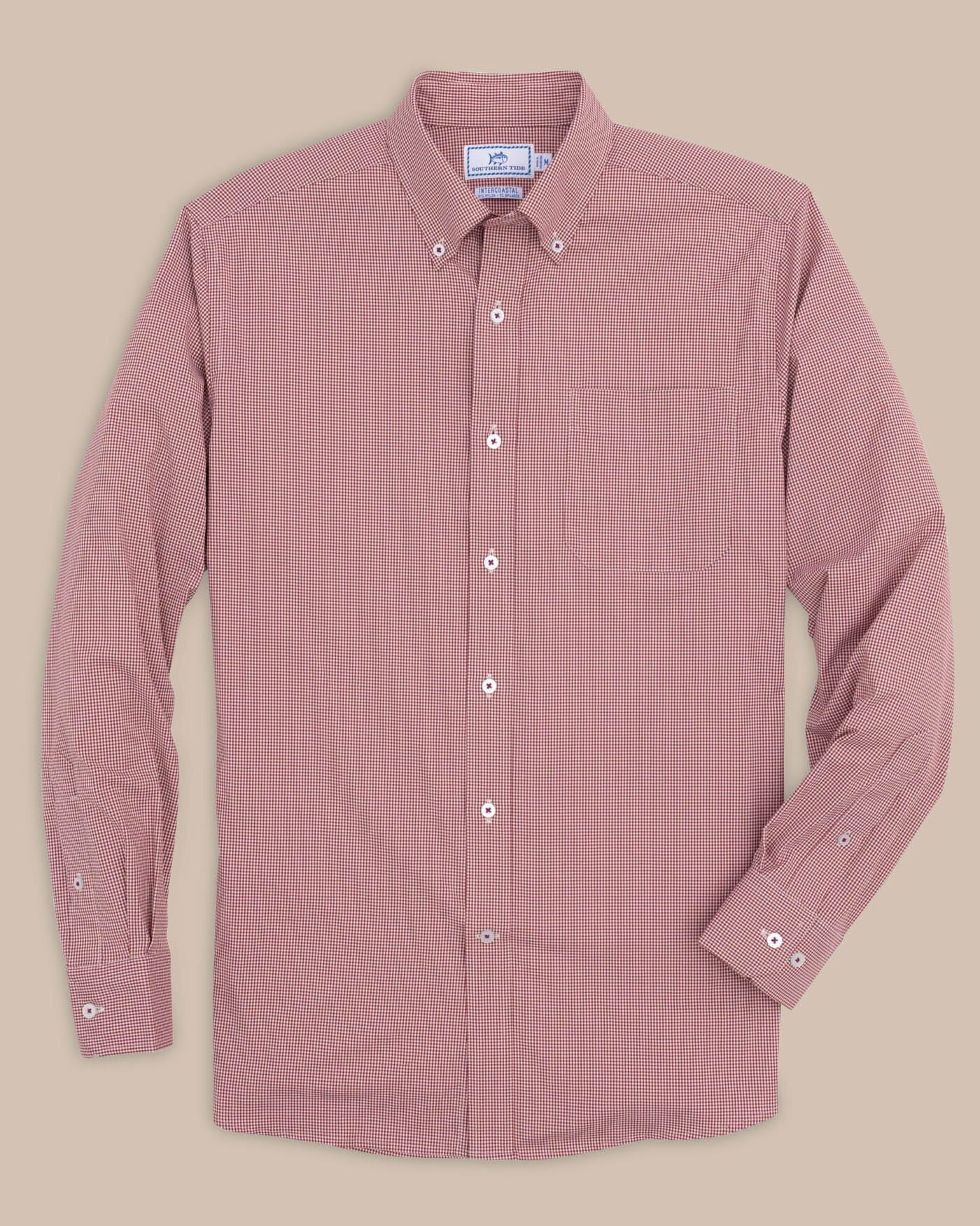 Team Colors Gingham Intercoastal Sport Shirt - Image 26