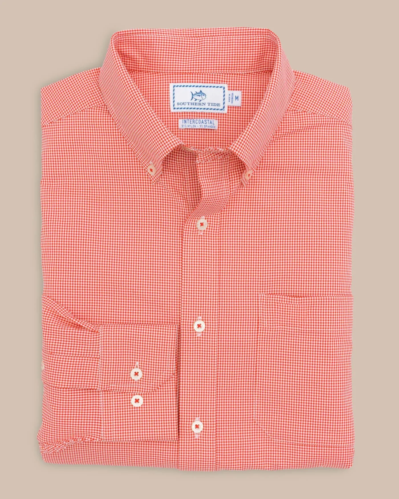 Team Colors Gingham Intercoastal Sport Shirt - Image 29