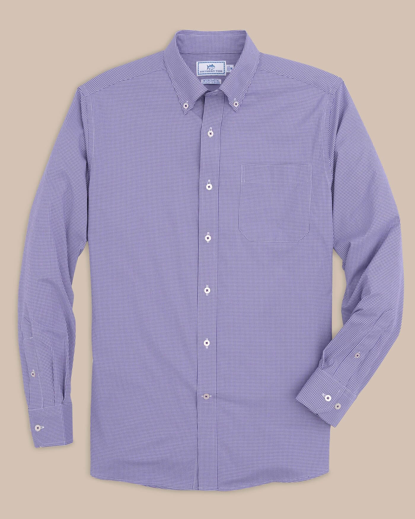 Team Colors Gingham Intercoastal Sport Shirt - Image 35