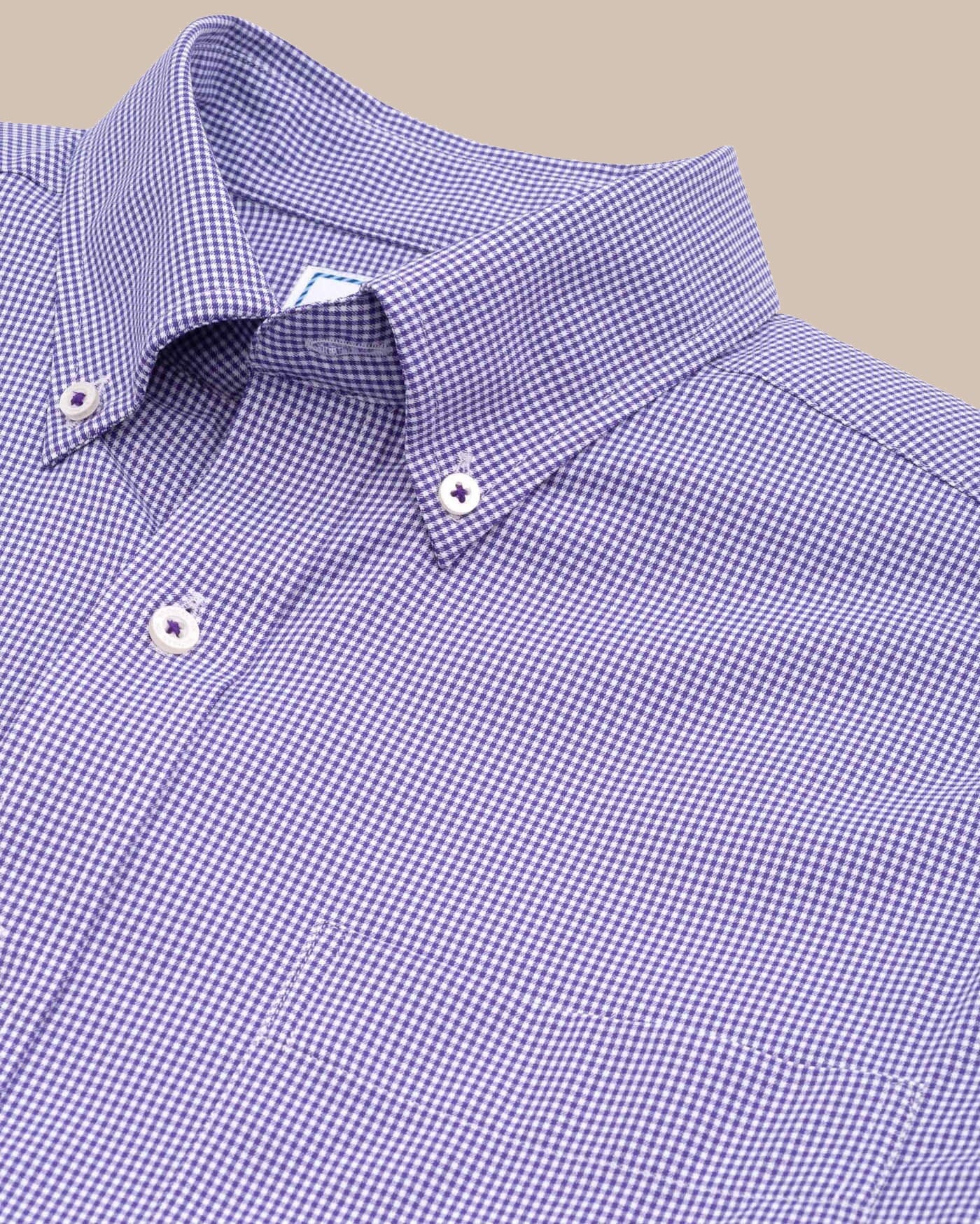 Team Colors Gingham Intercoastal Sport Shirt - Image 36