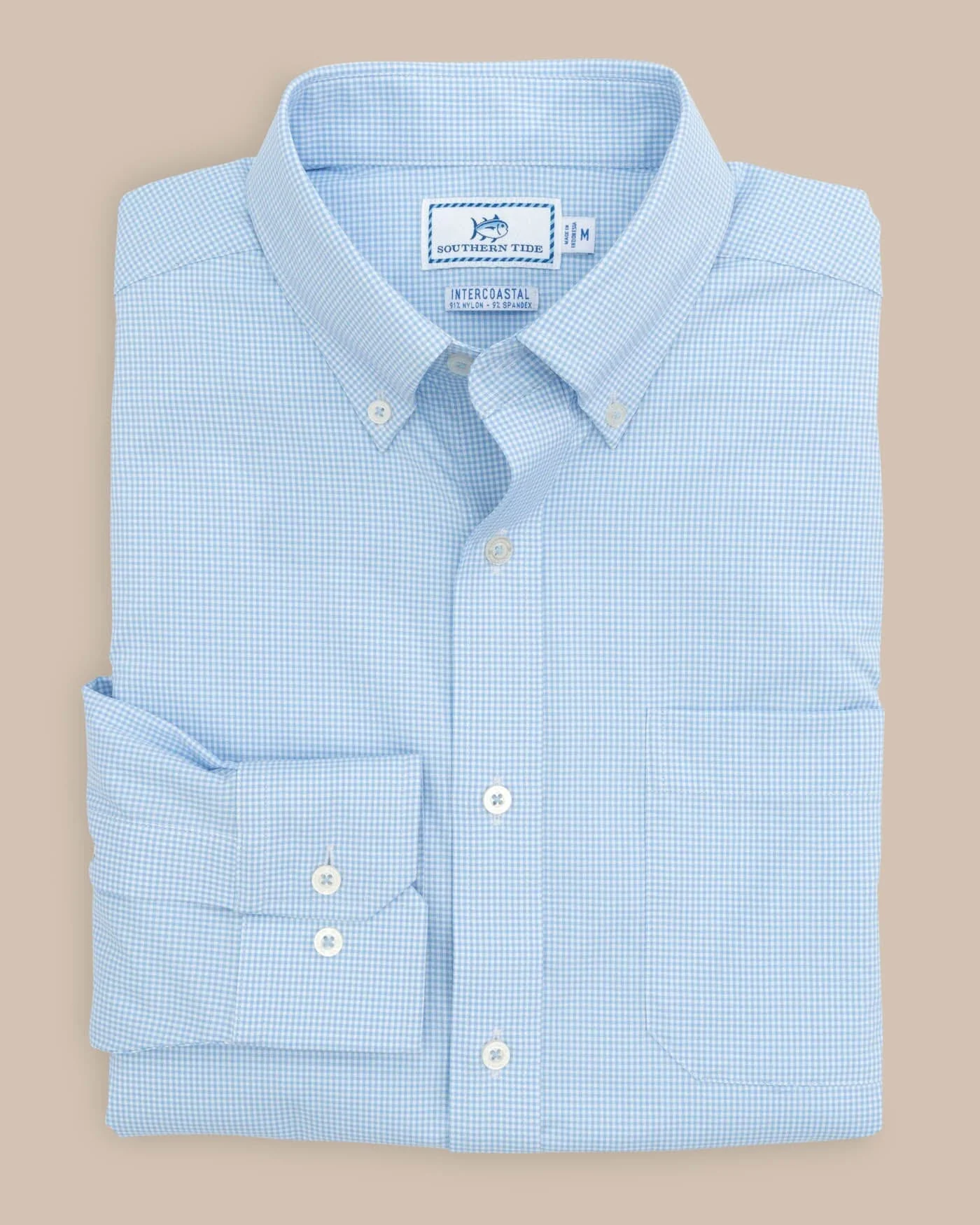 Team Colors Gingham Intercoastal Sport Shirt - Image 39