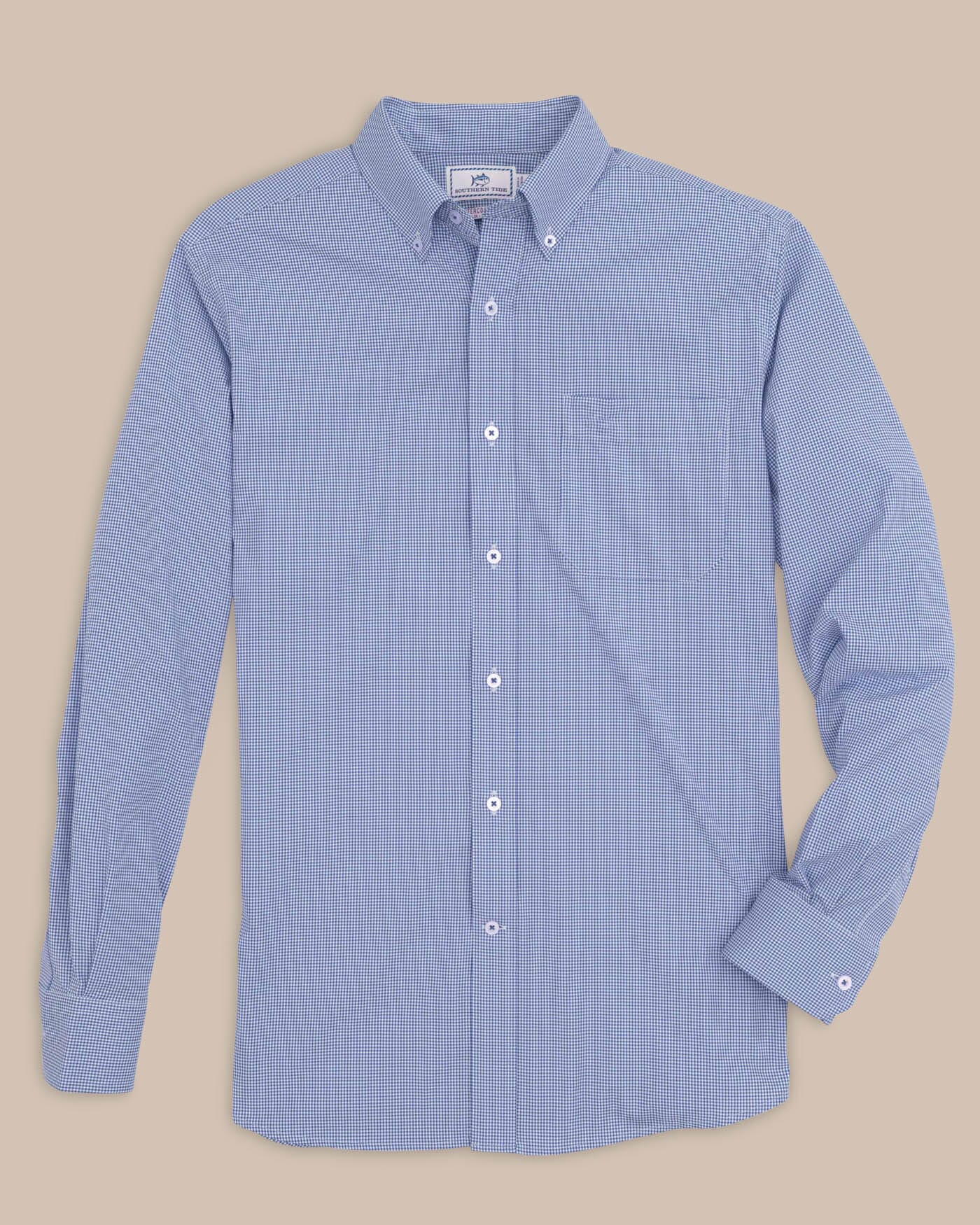 Team Colors Gingham Intercoastal Sport Shirt - Image 45