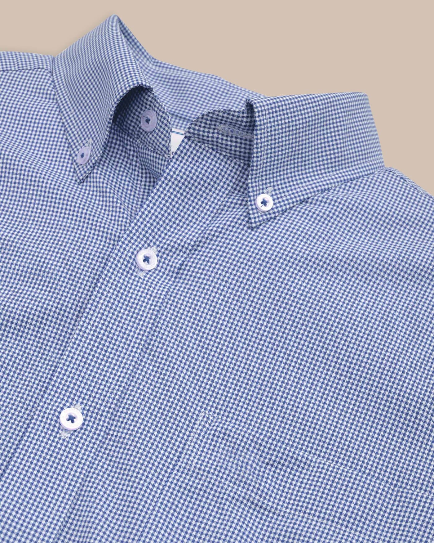 Team Colors Gingham Intercoastal Sport Shirt - Image 46