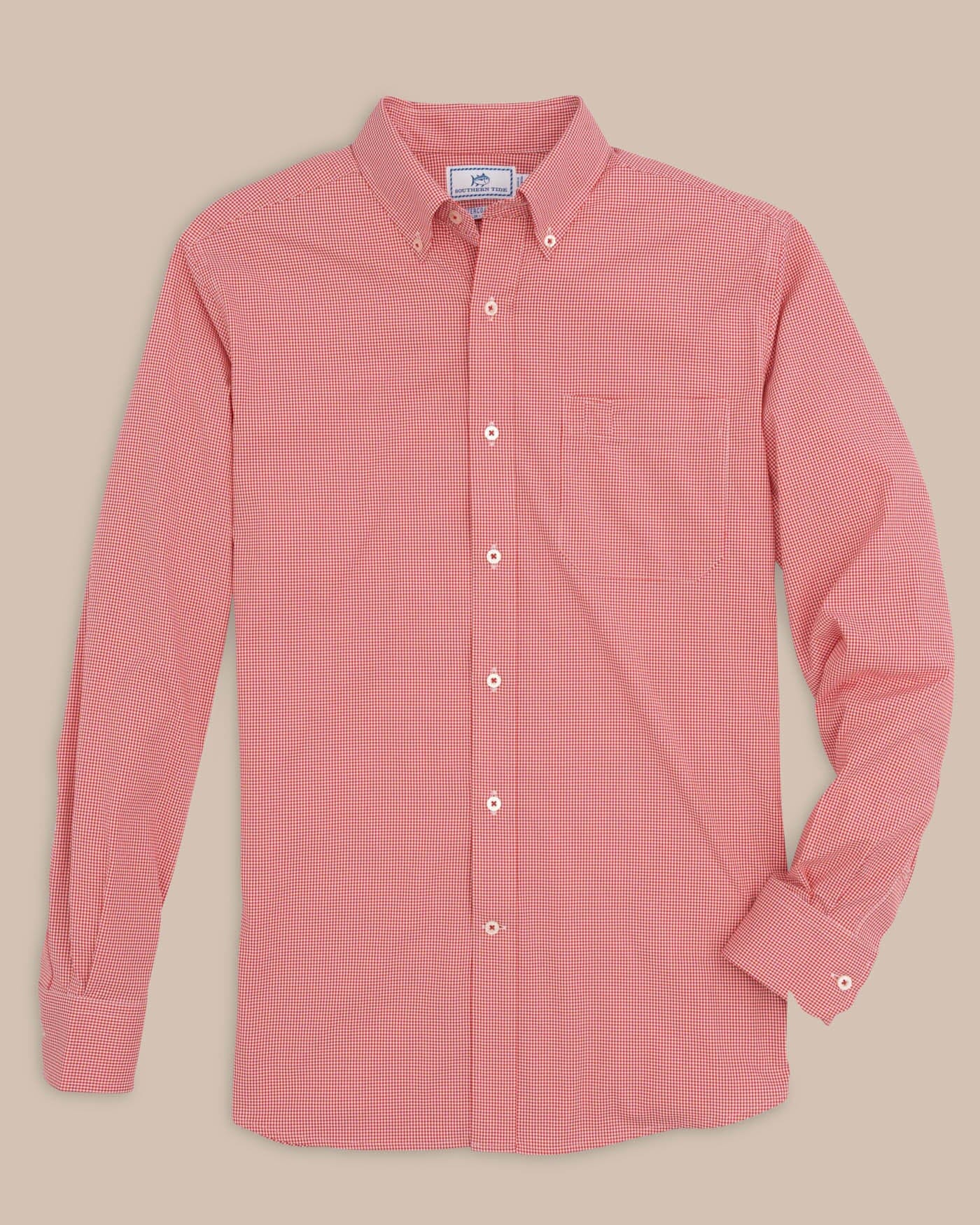 Team Colors Gingham Intercoastal Sport Shirt - Image 50