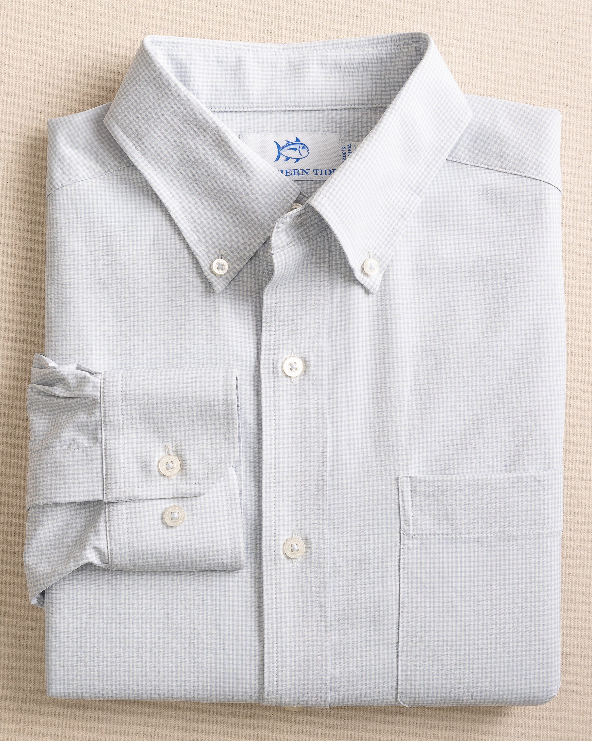 Team Colors Gingham Intercoastal Sport Shirt - Image 7