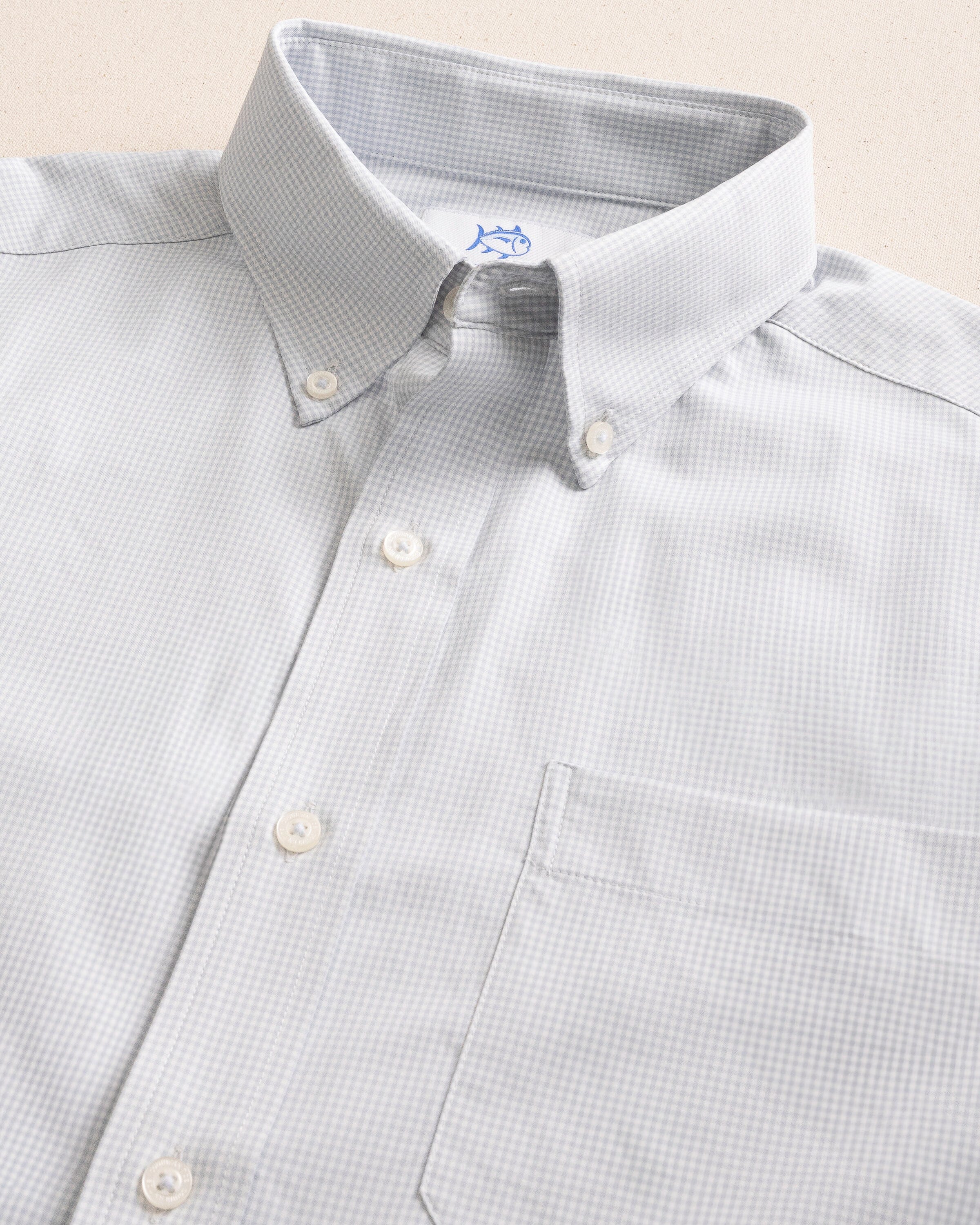 Team Colors Gingham Intercoastal Sport Shirt - Image 8