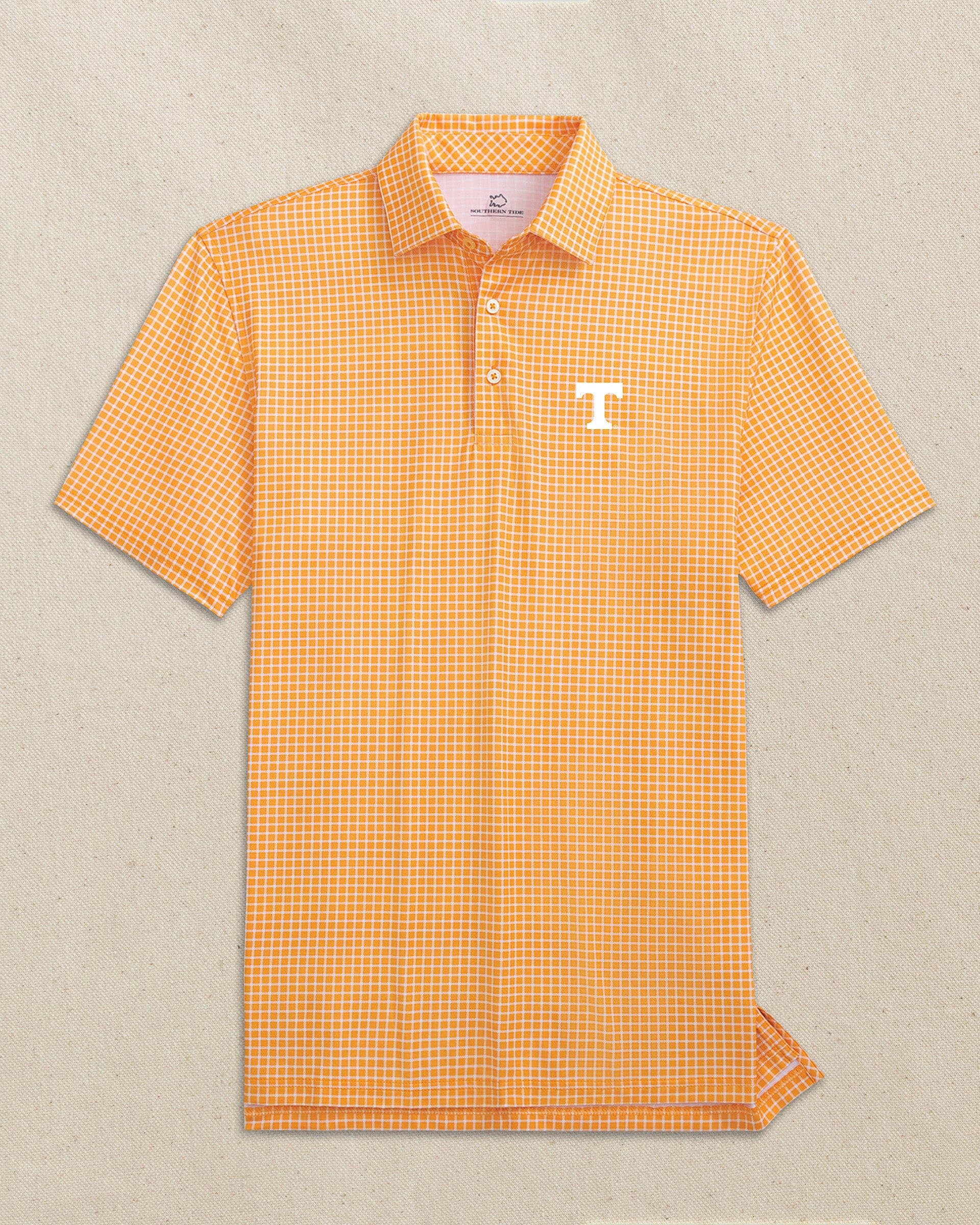 Tennessee Vols Driver Dunes Edge Plaid Polo