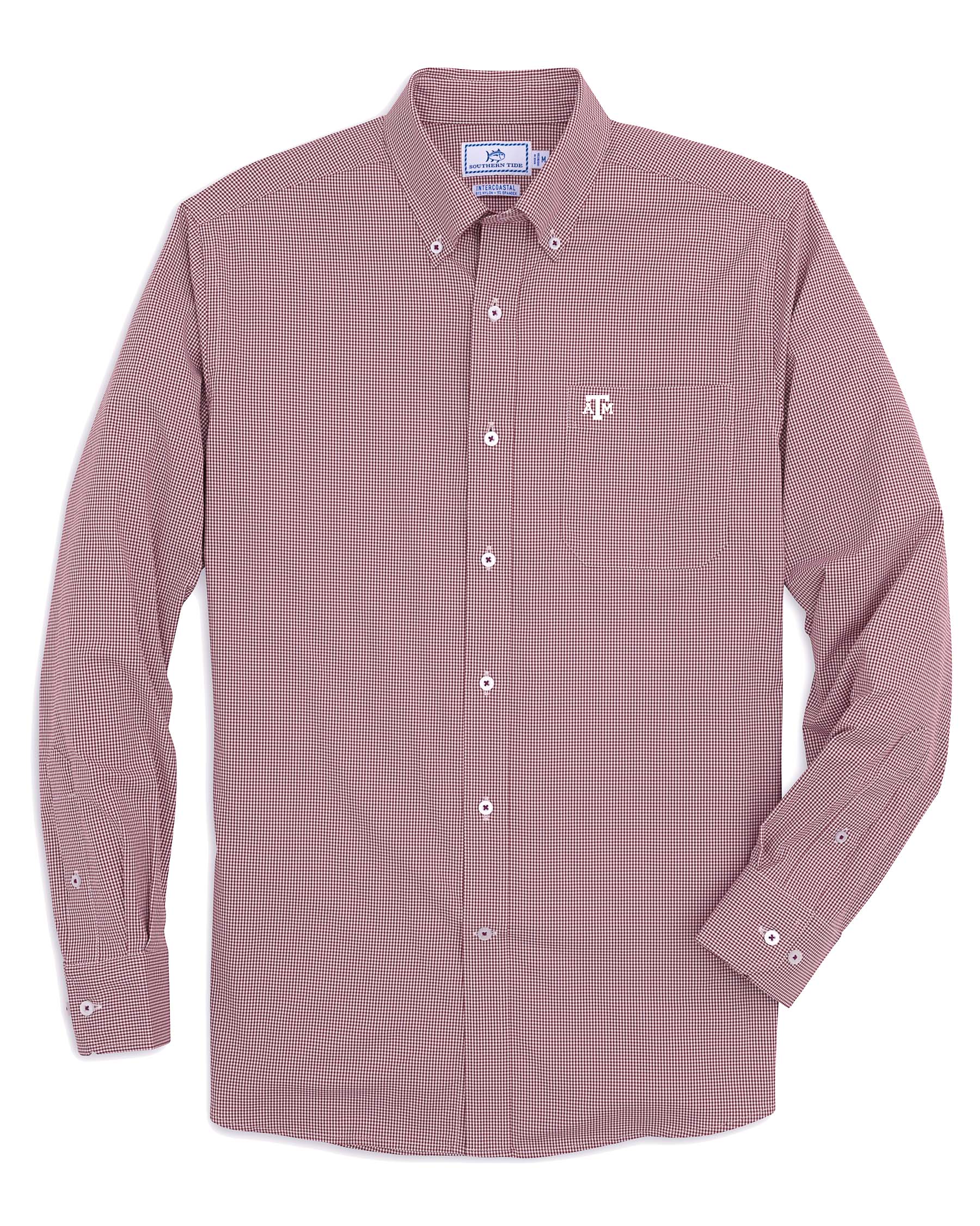 Texas A&M Aggies Gingham Button Down Shirt - Image 6