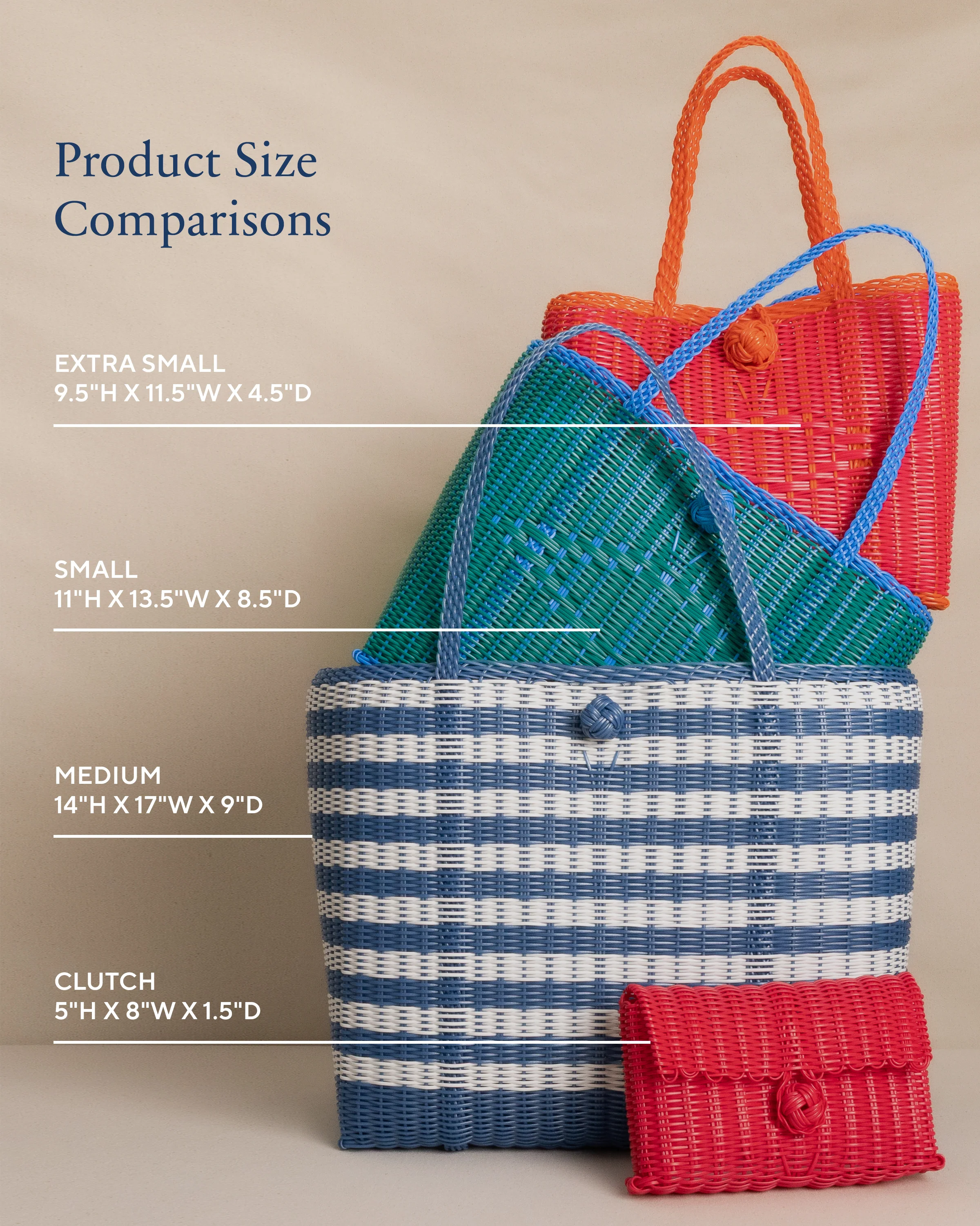 The Lilley Line Extra Small Solid Tote - Image 3