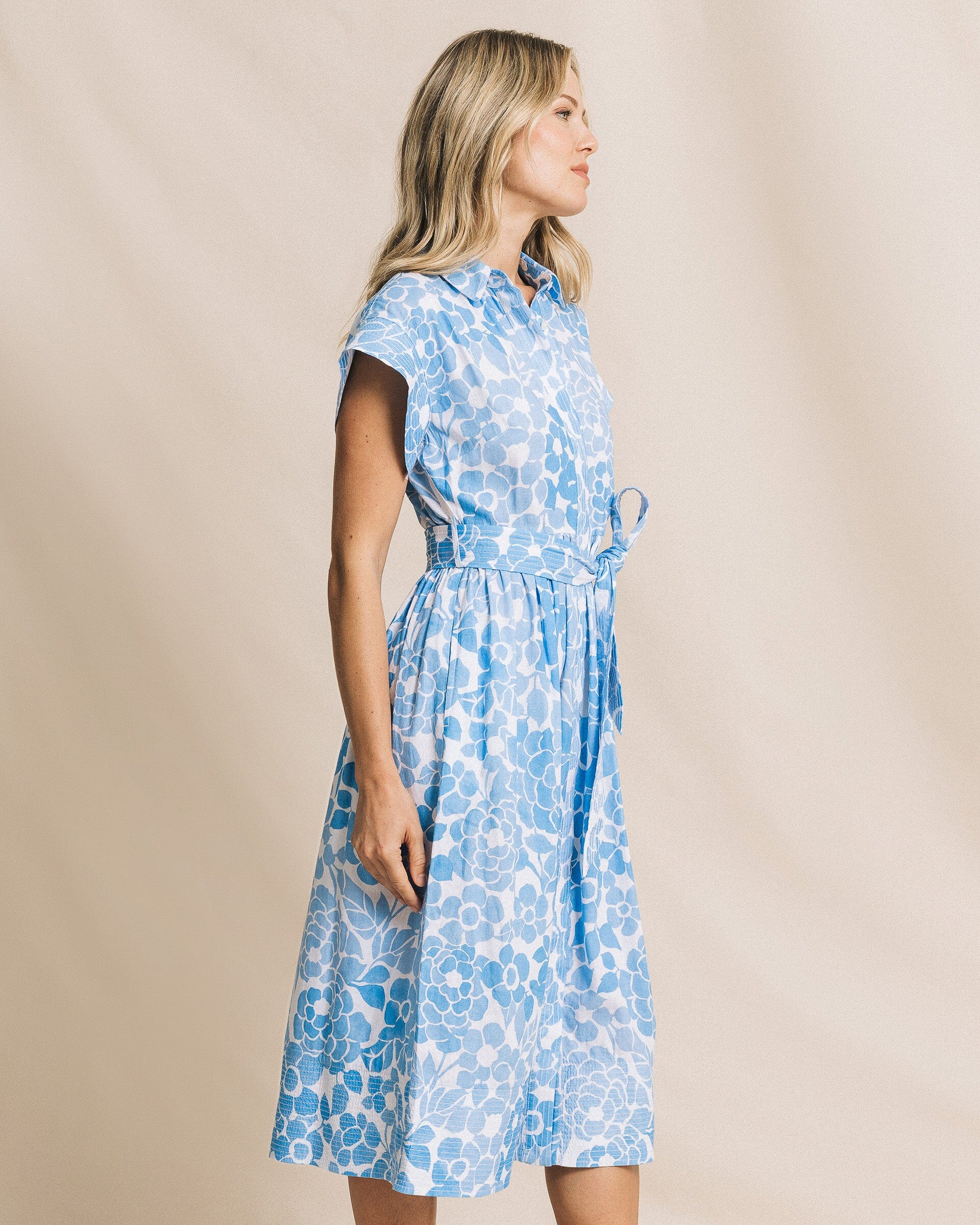 Tinley Printed Belted Midi Shirtdress - Image 6